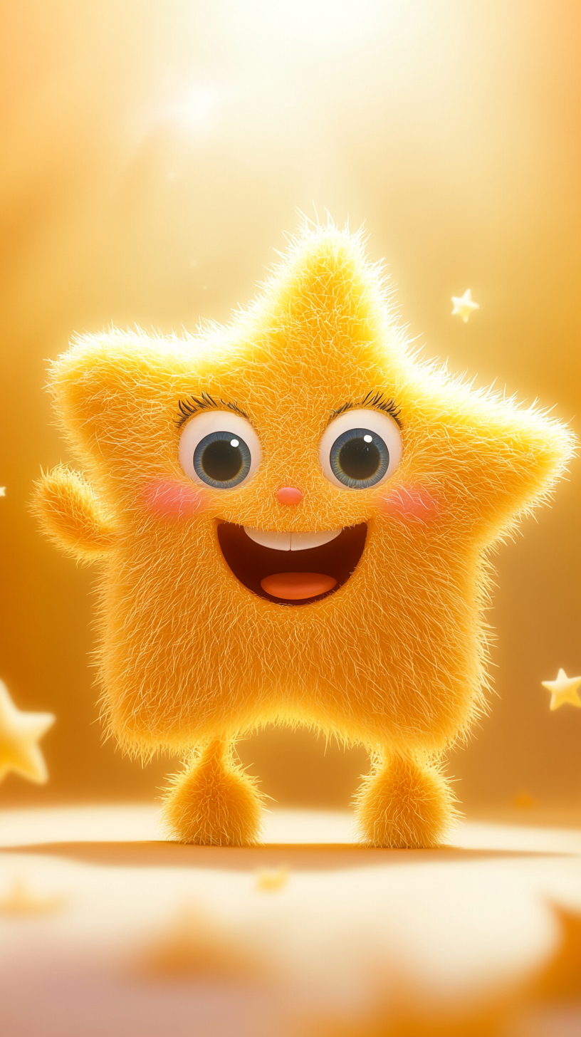 Cute 3D Star Wallpaper