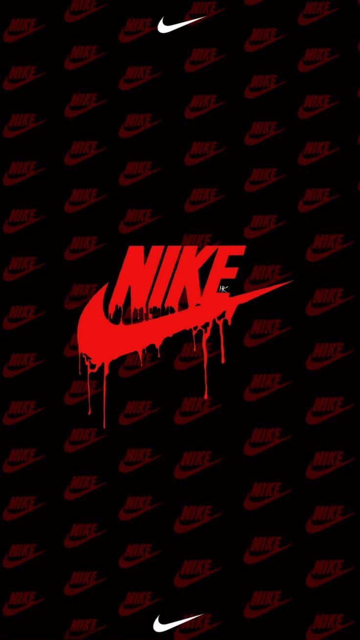 Red and Black Nike Drip Wallpaper