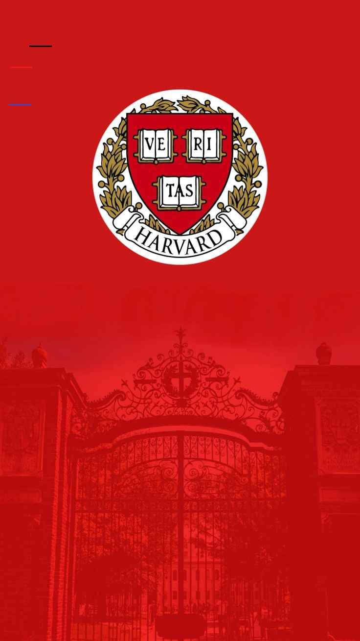 Harvard University Logo On Red