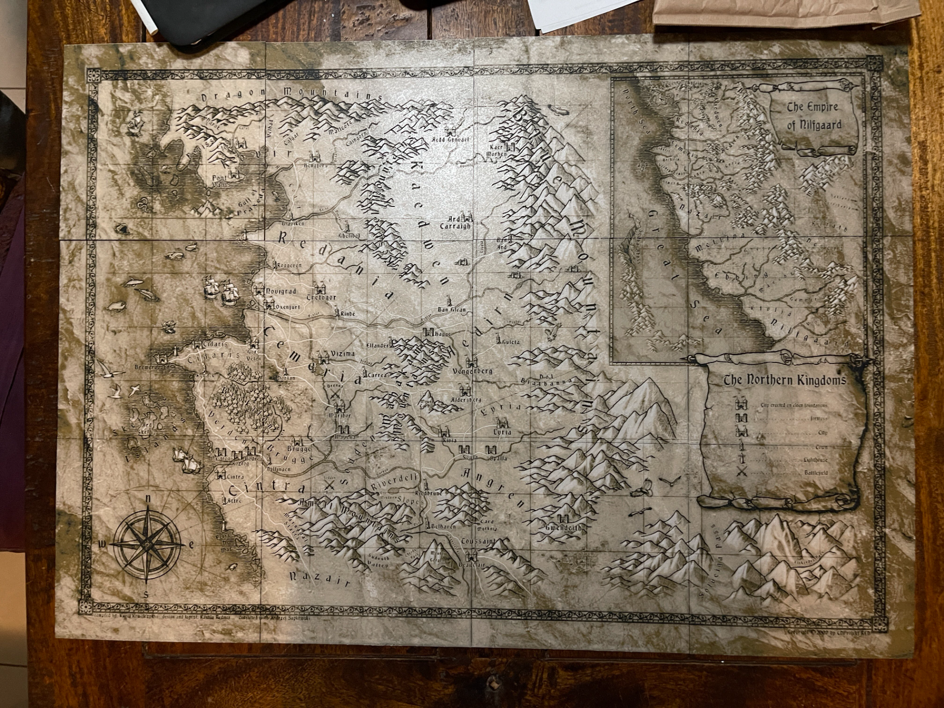 The Witcher 3 Map of the Continent