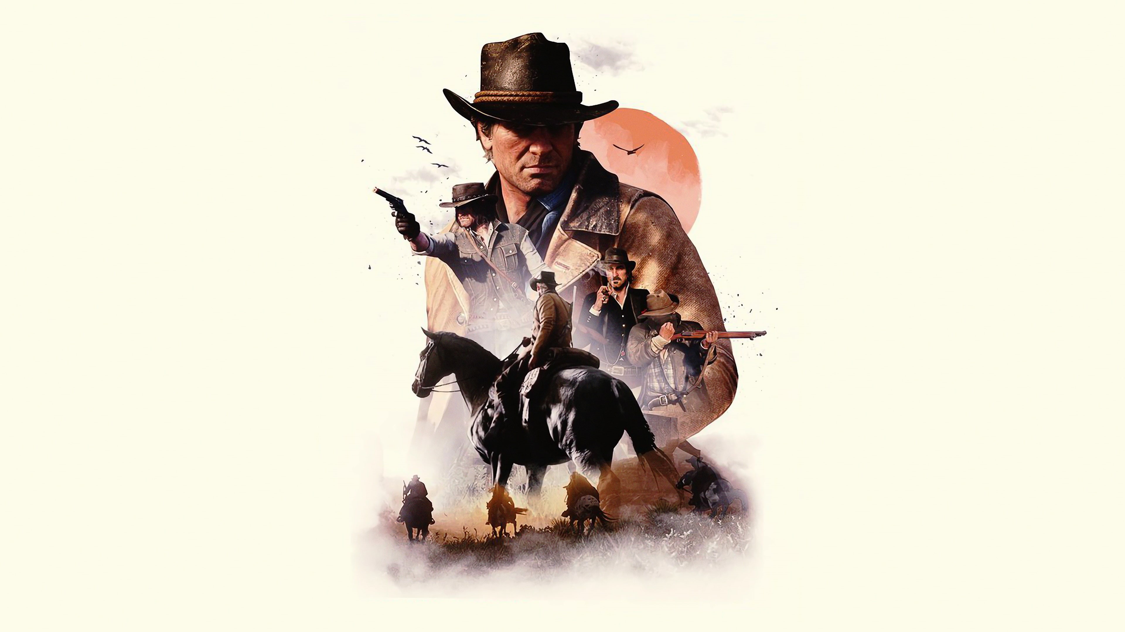 3D, gun, 4K, Arthur Morgan HD Wallpaper