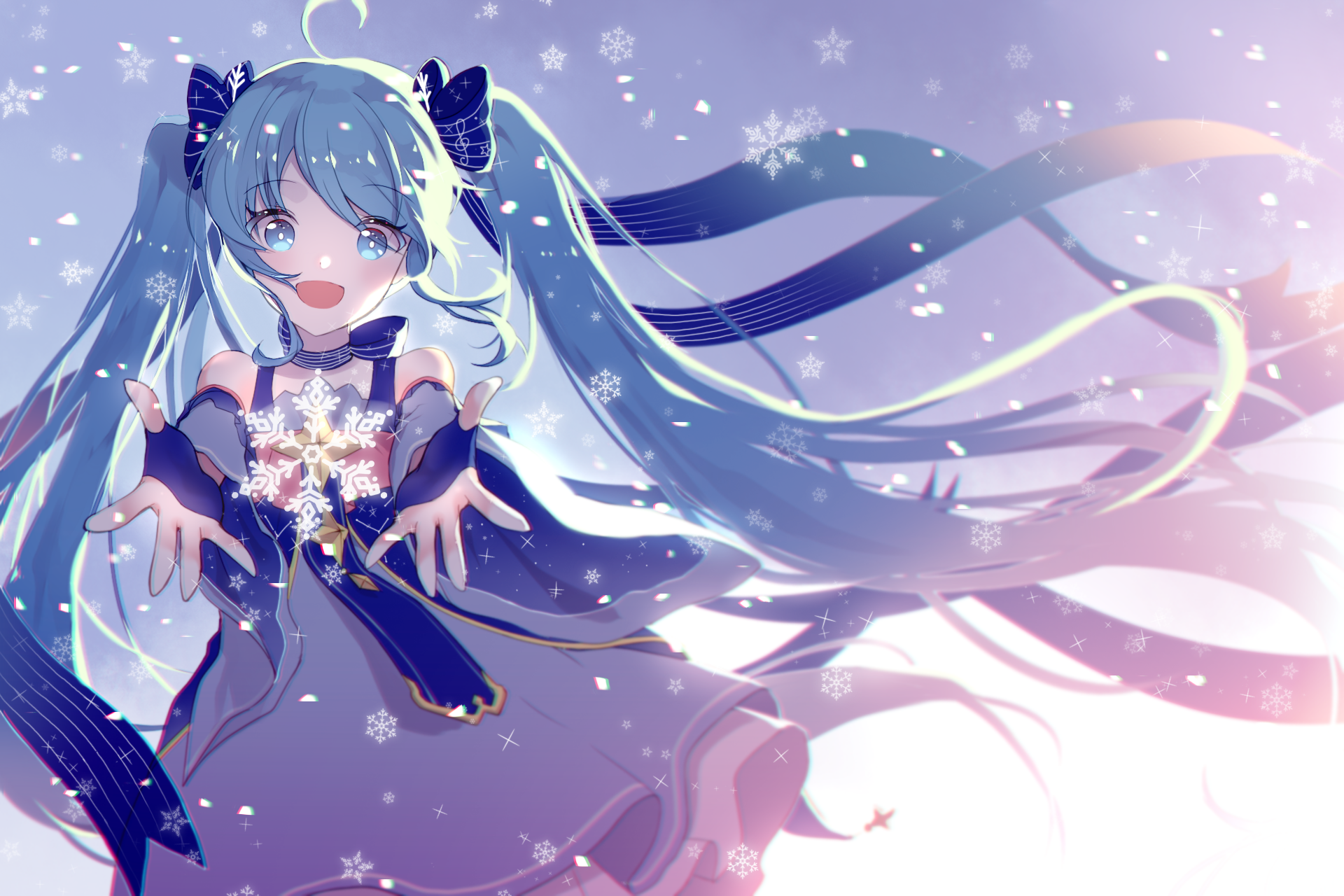 Hatsune Miku Snowflakes Anime