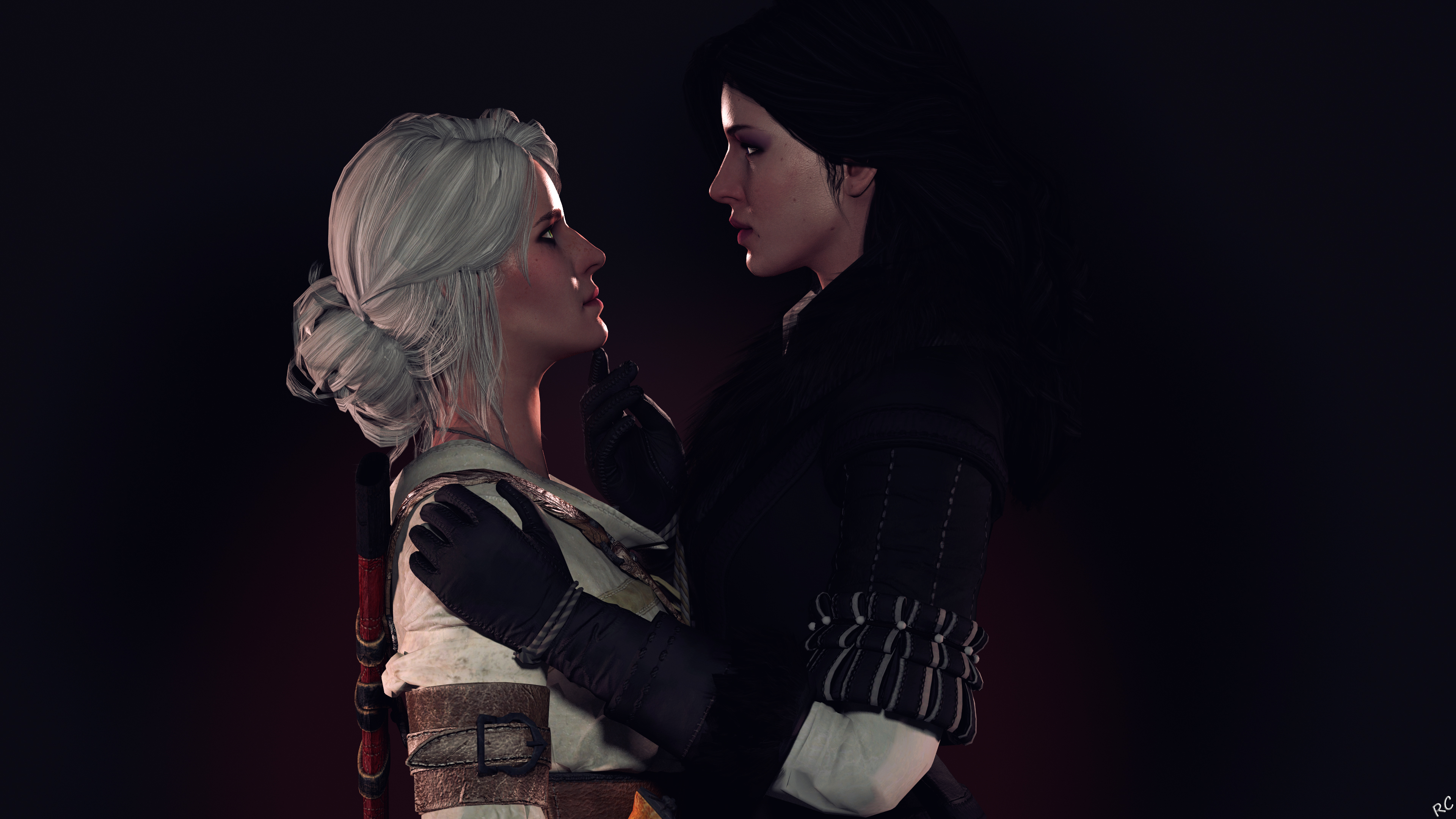 Yennefer and Ciri 4K Ultra HD Wallpaper