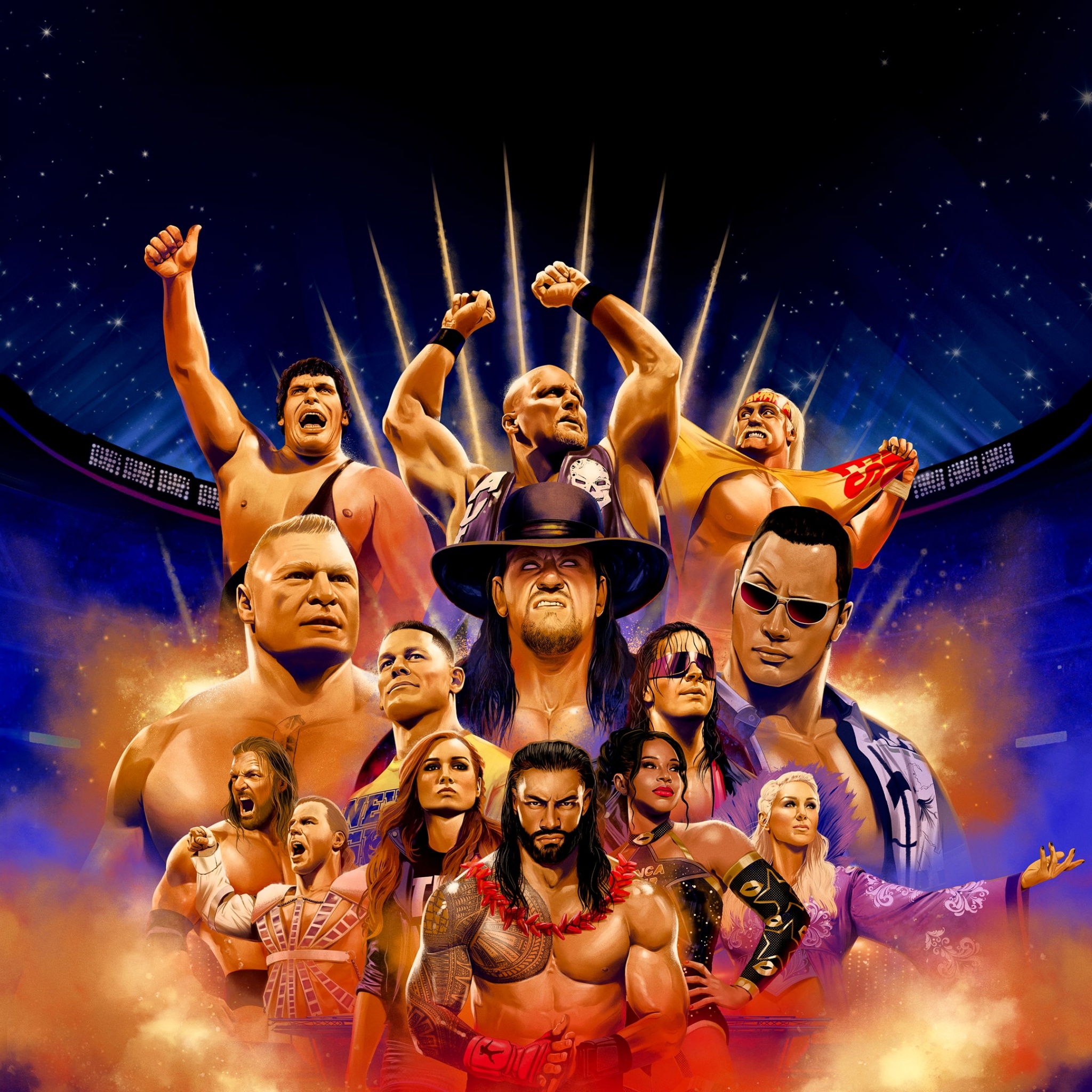 WWE 2K24 Wallpaper 4K, WrestleMania, PC