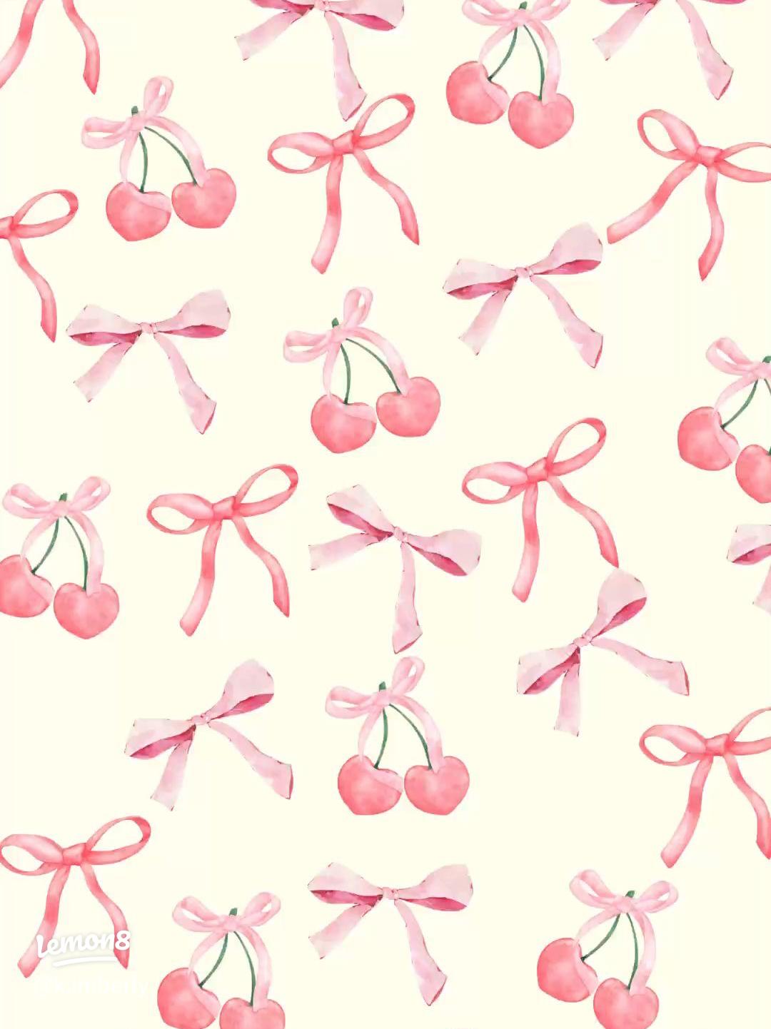 Cute bow wallpaper inspo!