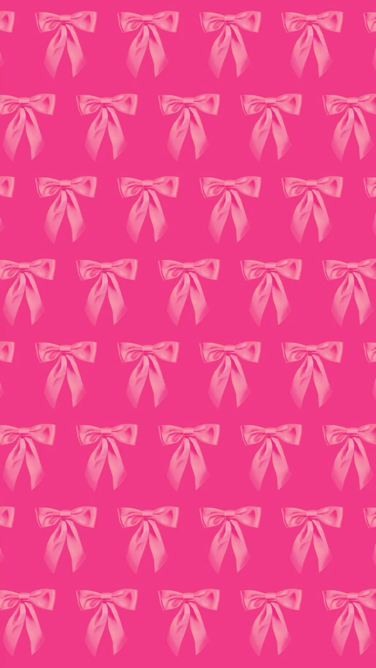 Hot pink bow PHONE WALLPAPER