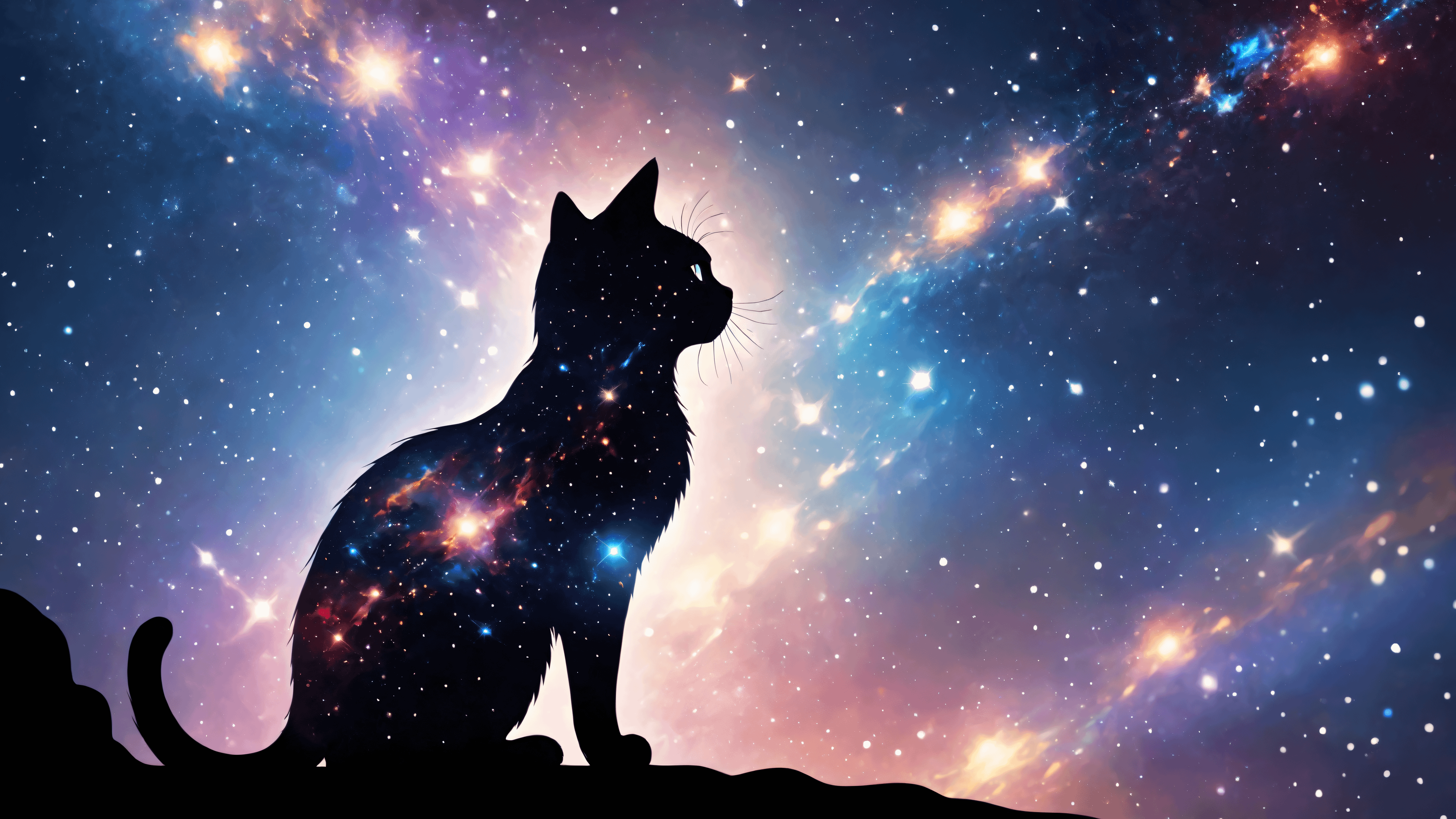 Space Kitty 4k Wallpaper