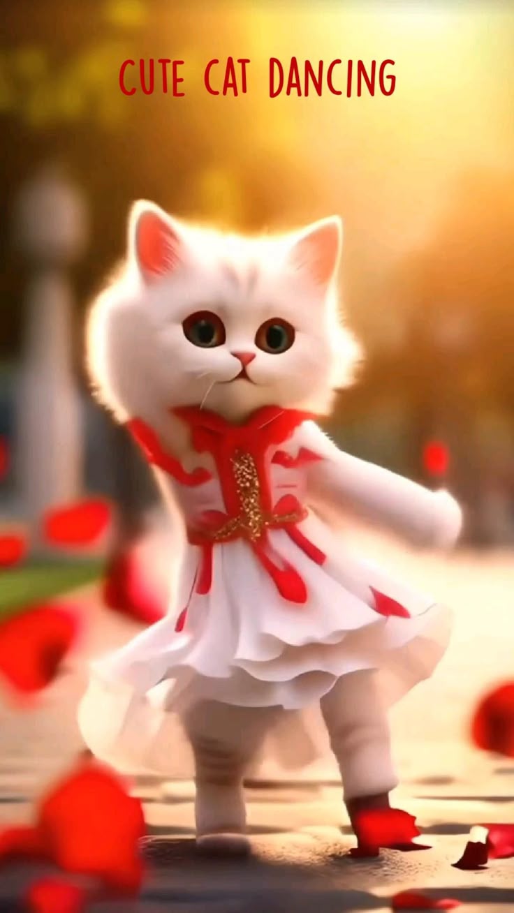 Ai Cute cat dancing