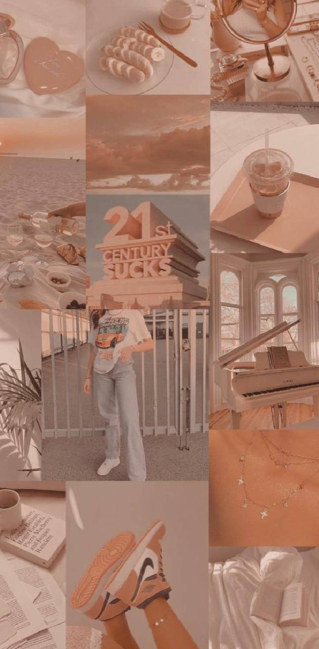 Pink And Brown Wallpaper