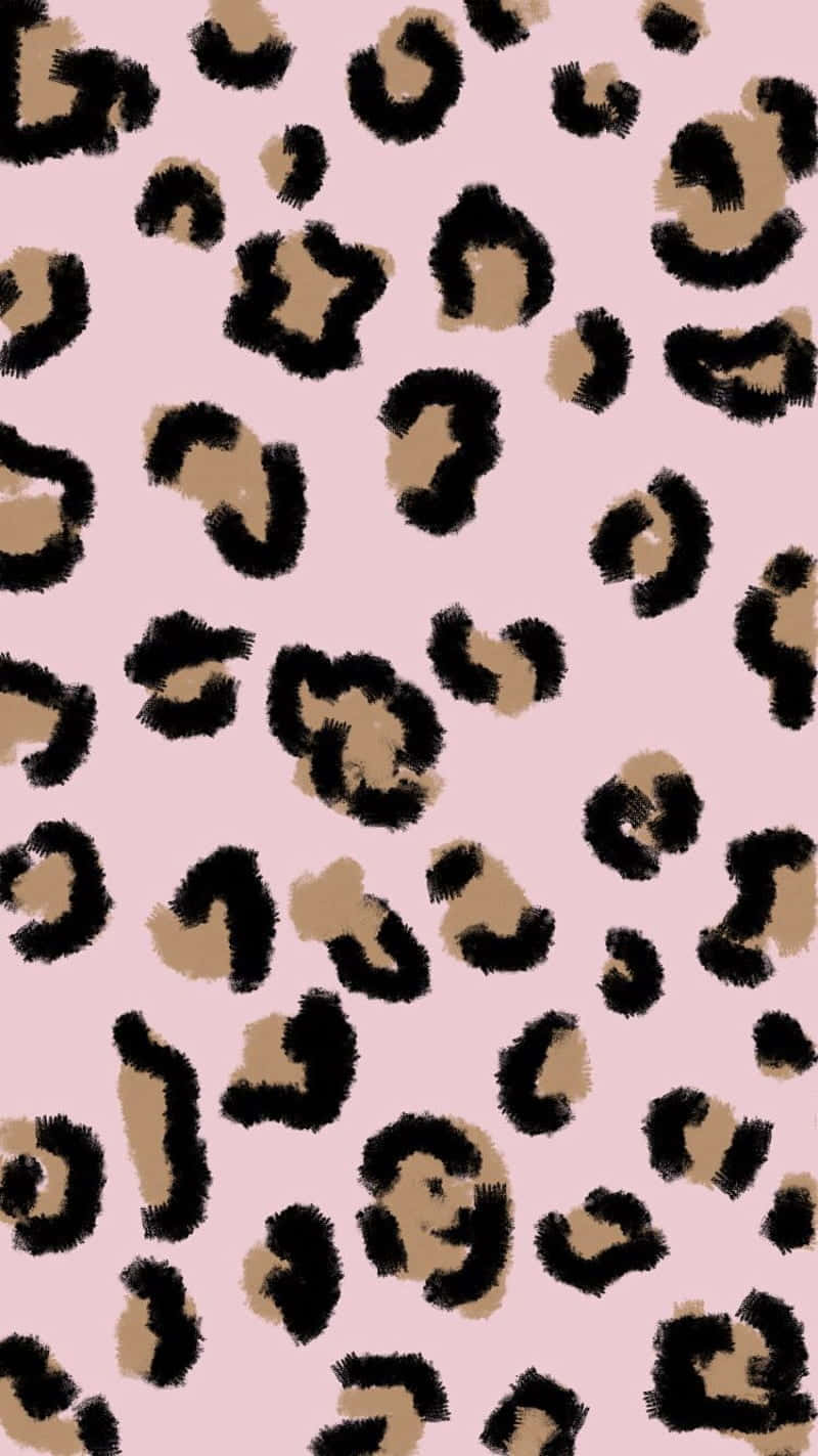 Brown Cute Cheetah Print Wallpaper