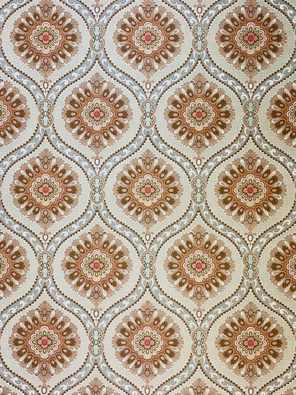 1970s Baroque Wallpaper Pink