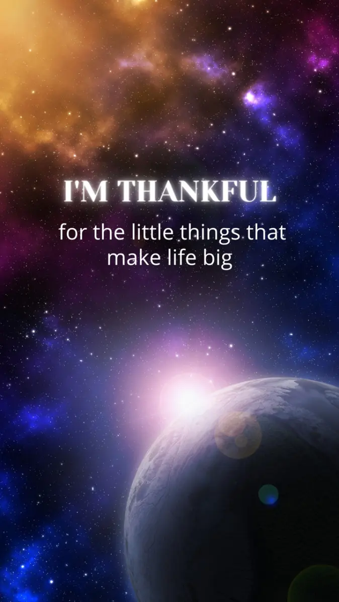 Thank you universe wallpaper