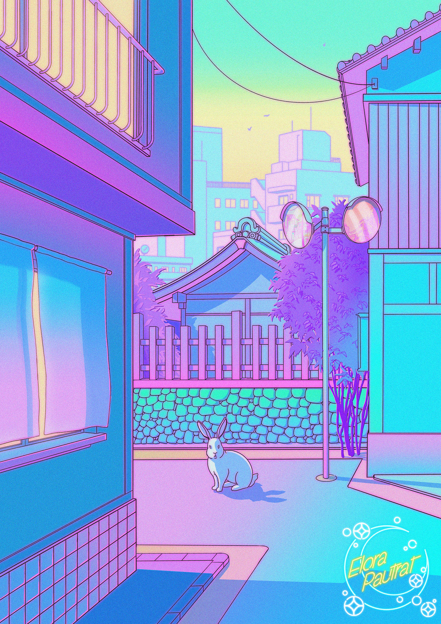 Year Of The Rabbit Aesthetic Background