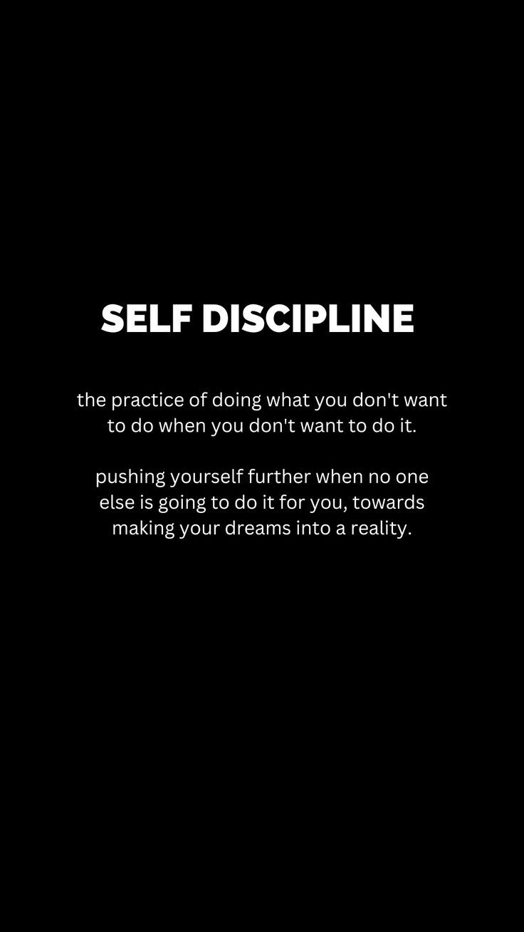 self #discipline #dreams #success