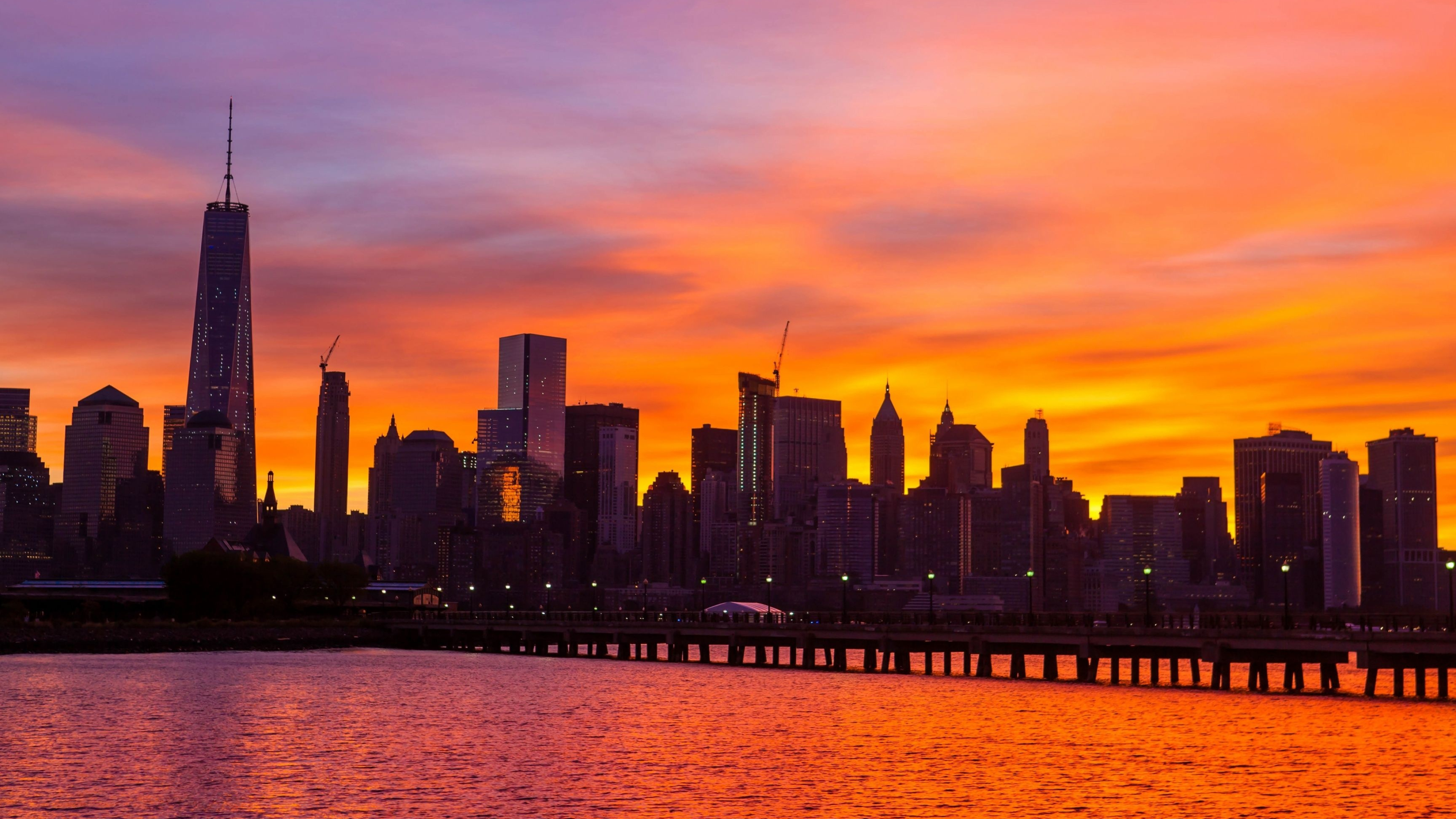 New York Sunset Wallpaper
