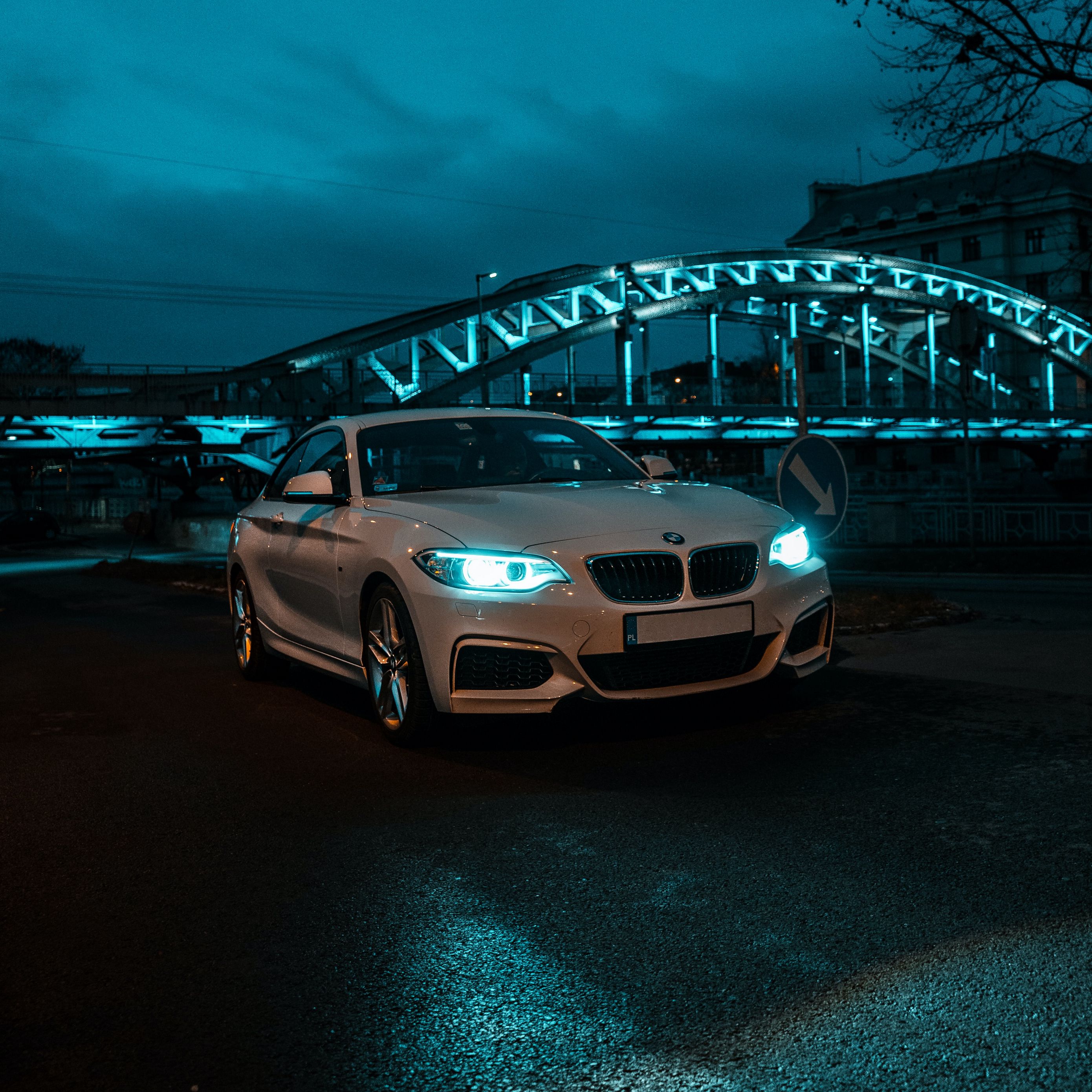 Download wallpaper 2780x2780 bmw, front