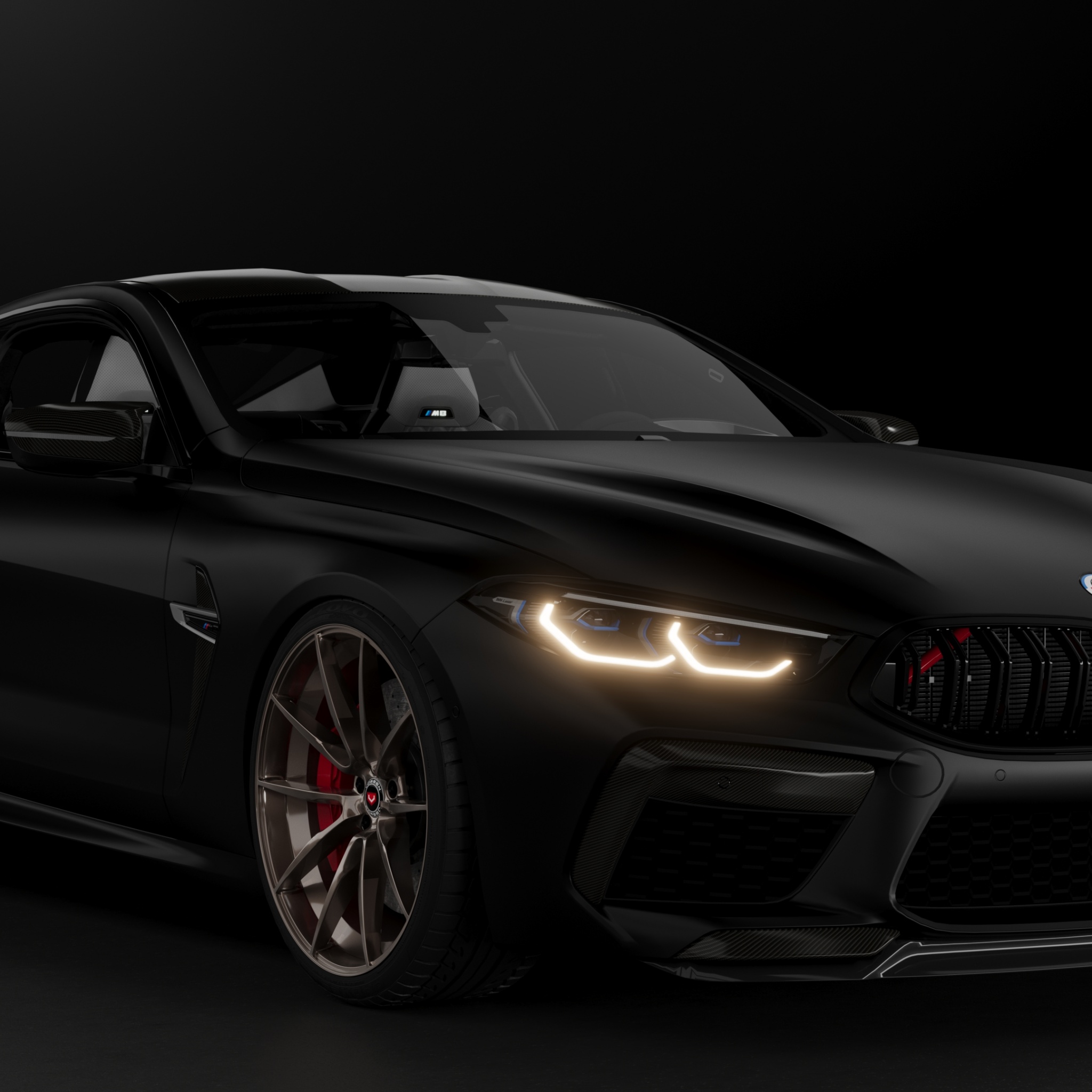 BMW M8 Gran Coupe Wallpaper 4K, Dark