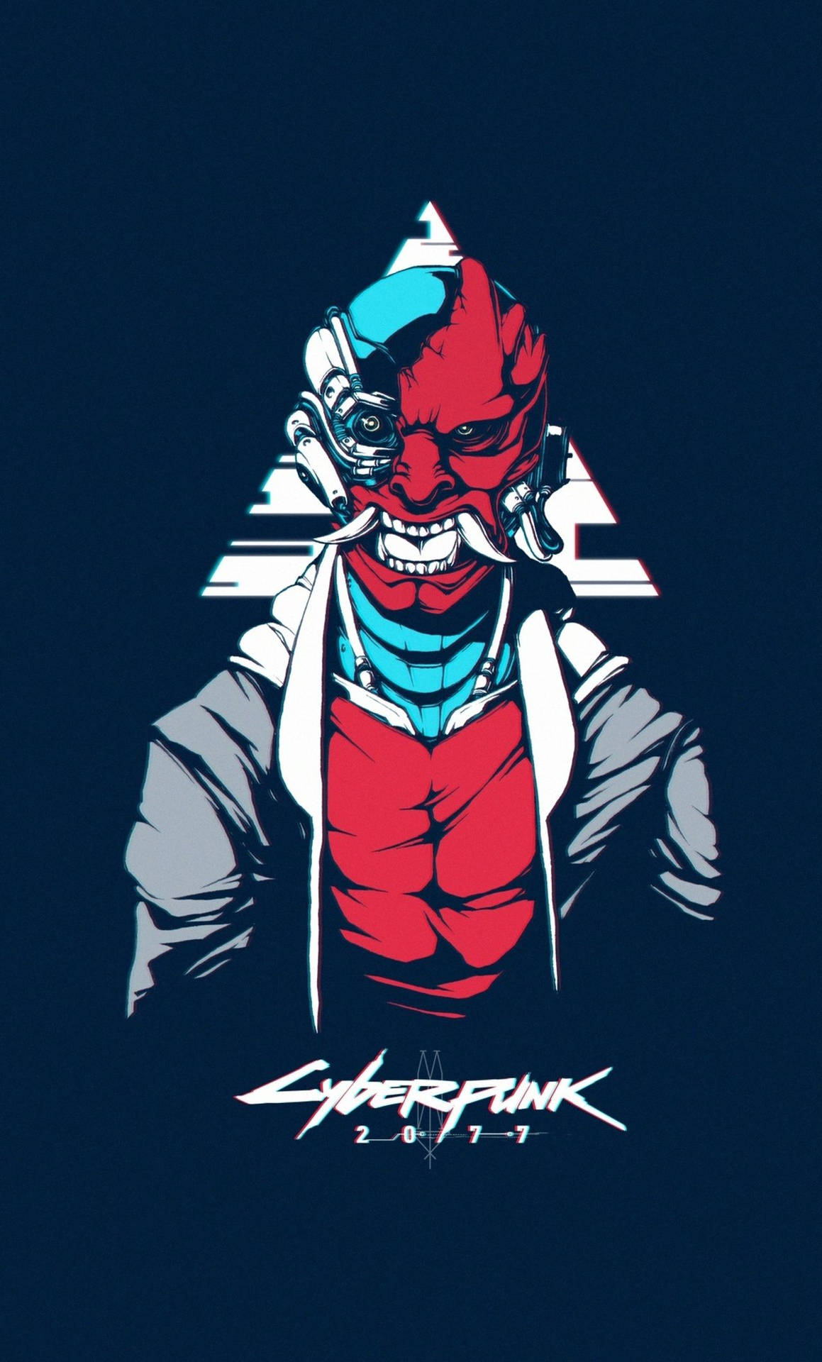 Red Cyber Demon Cyberpunk 2077 iPhone