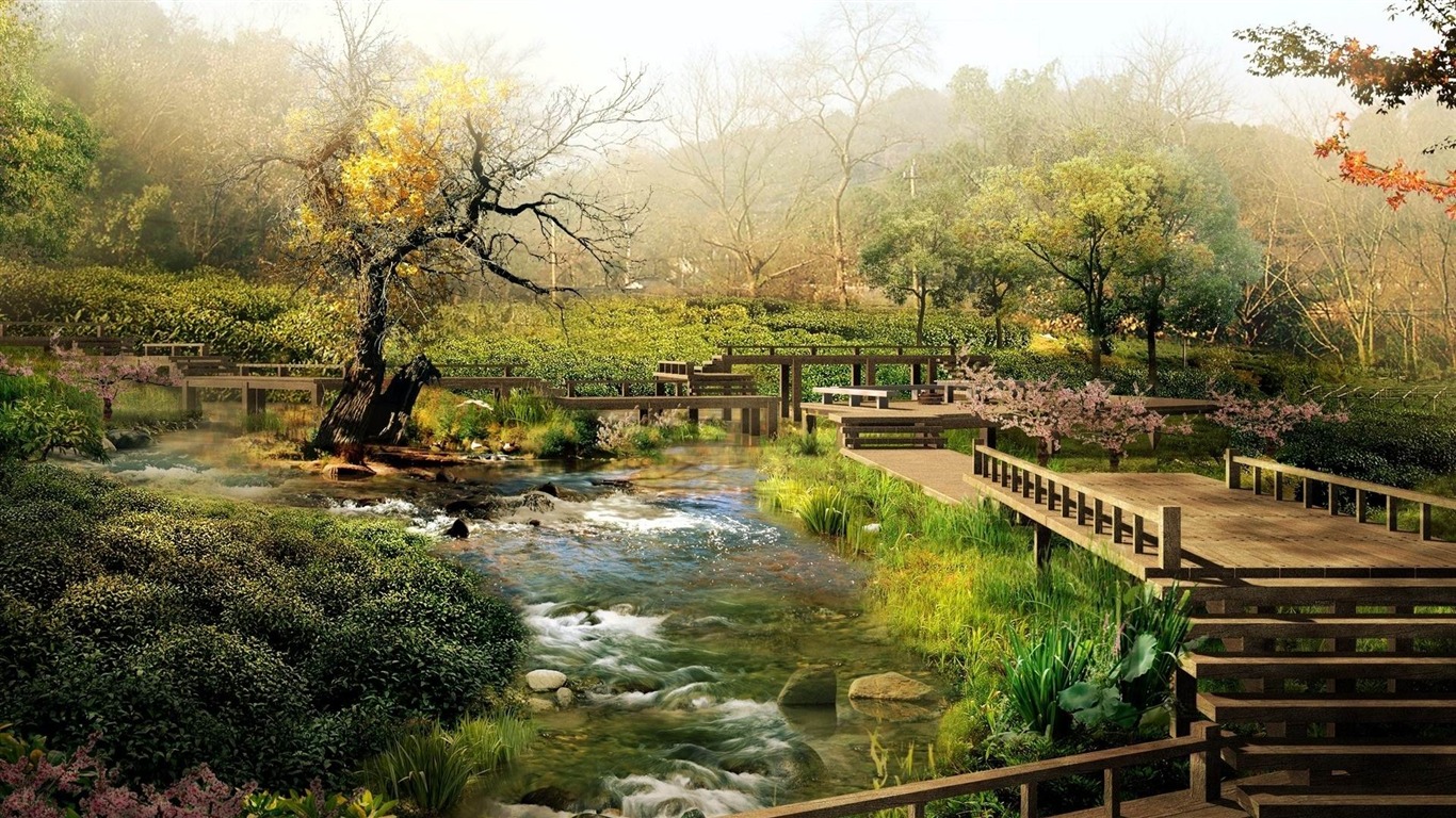 Japan Landscape Nature Photo Wallpaper