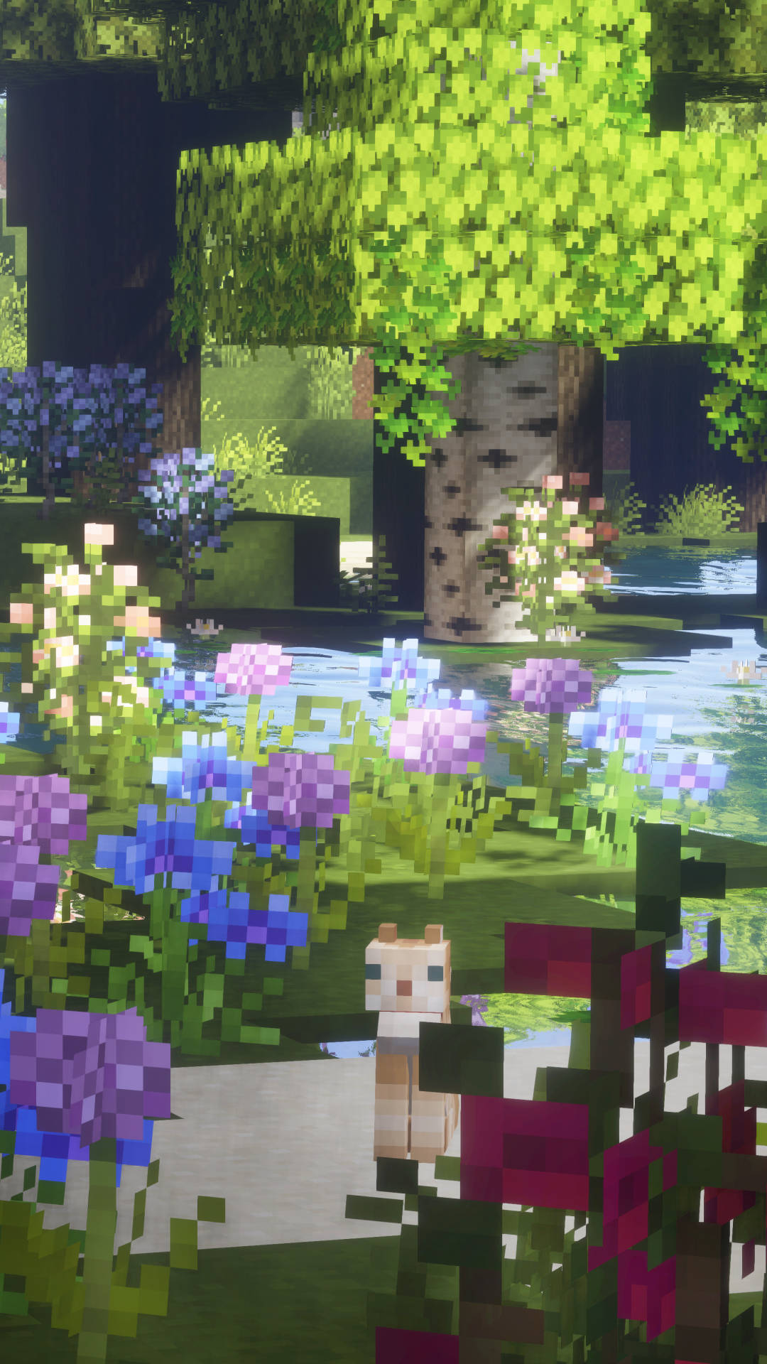Blooming Flowers In Garden Minecraft