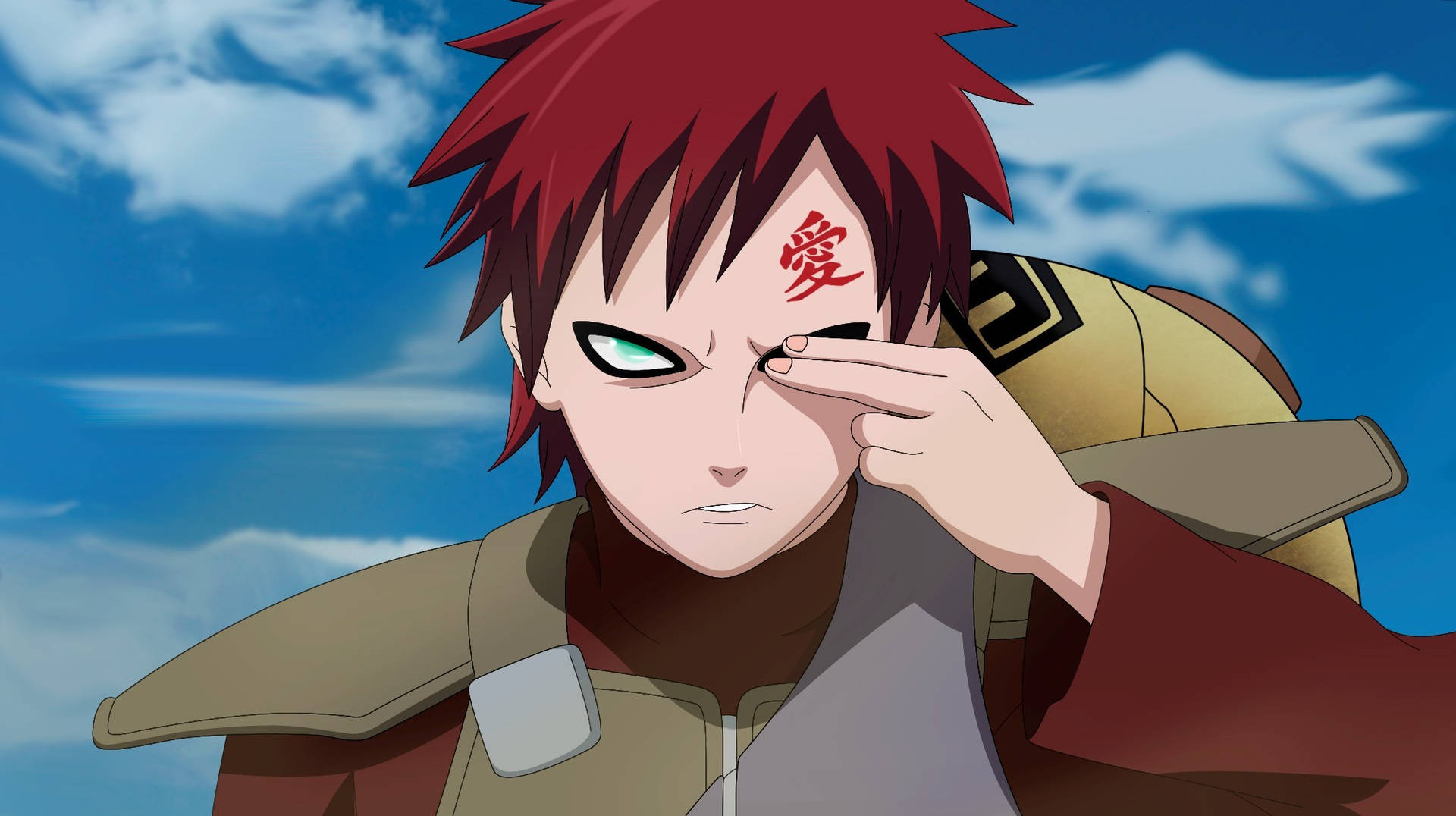 An iPad Wallpaper Of Gaara From