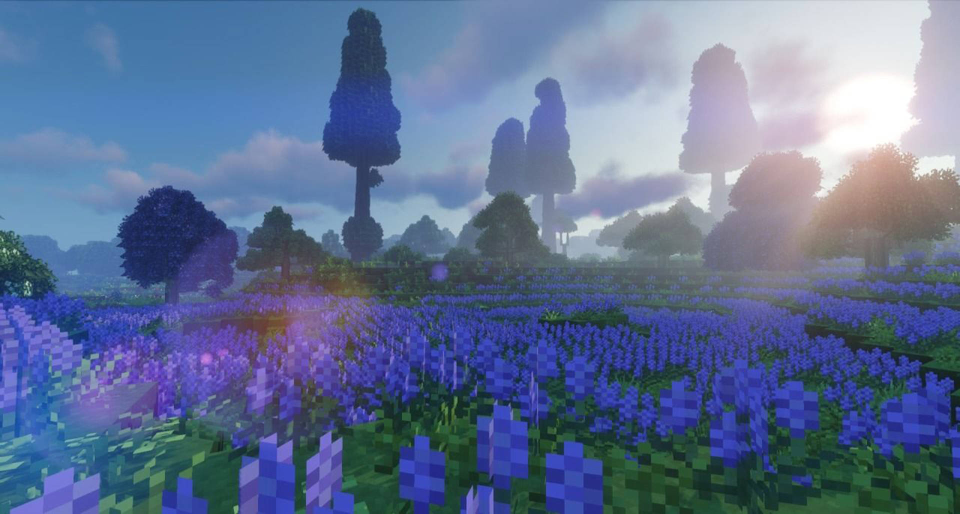 Purple Flower Garden Minecraft