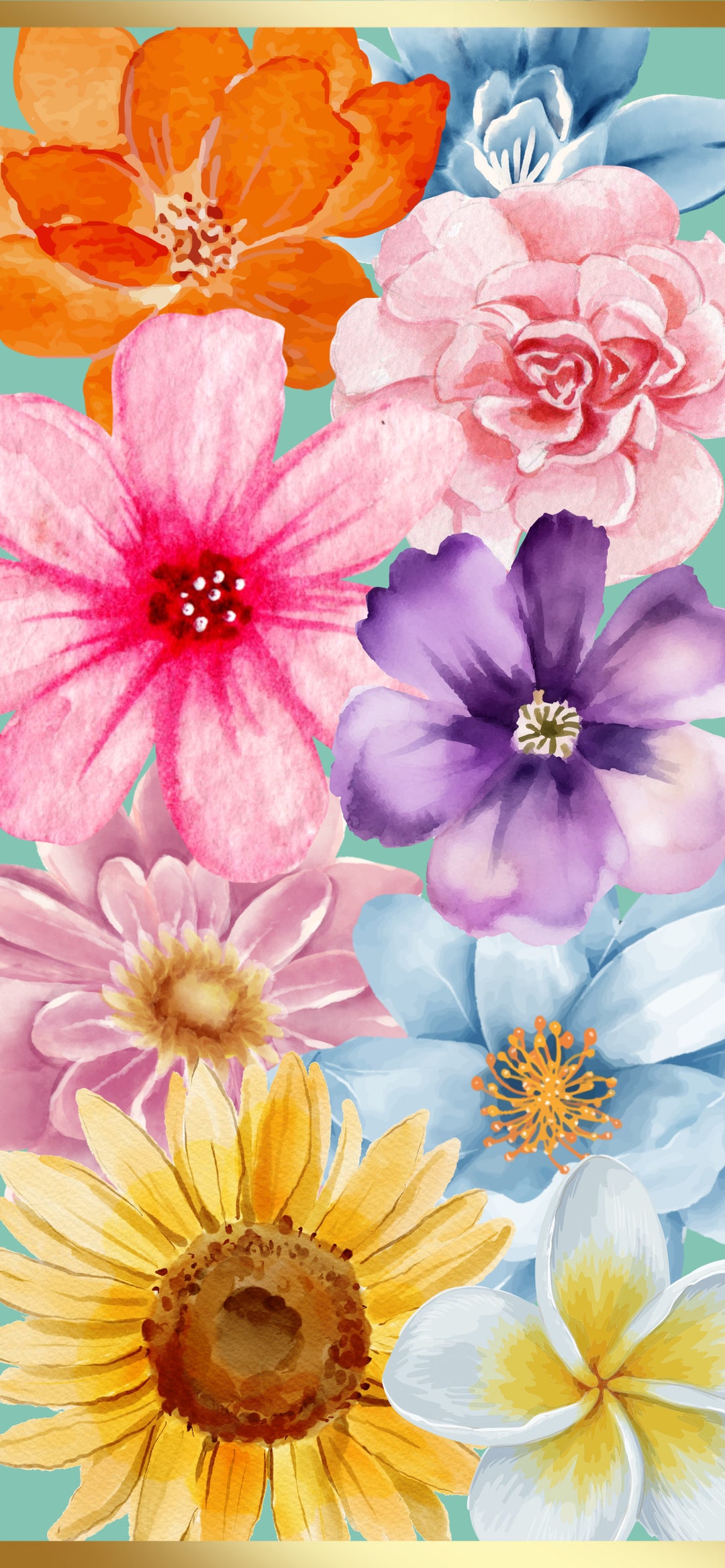 Floral iPhone 12 Wallpaper. Instant