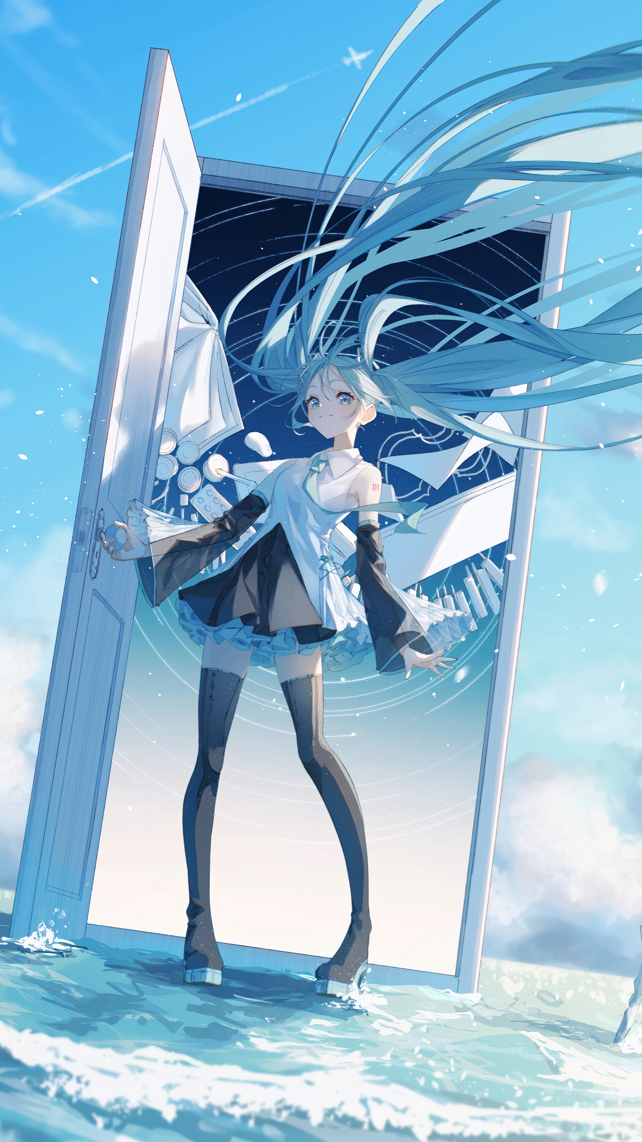 Hatsune Miku Anime Girl 4K Wallpaper