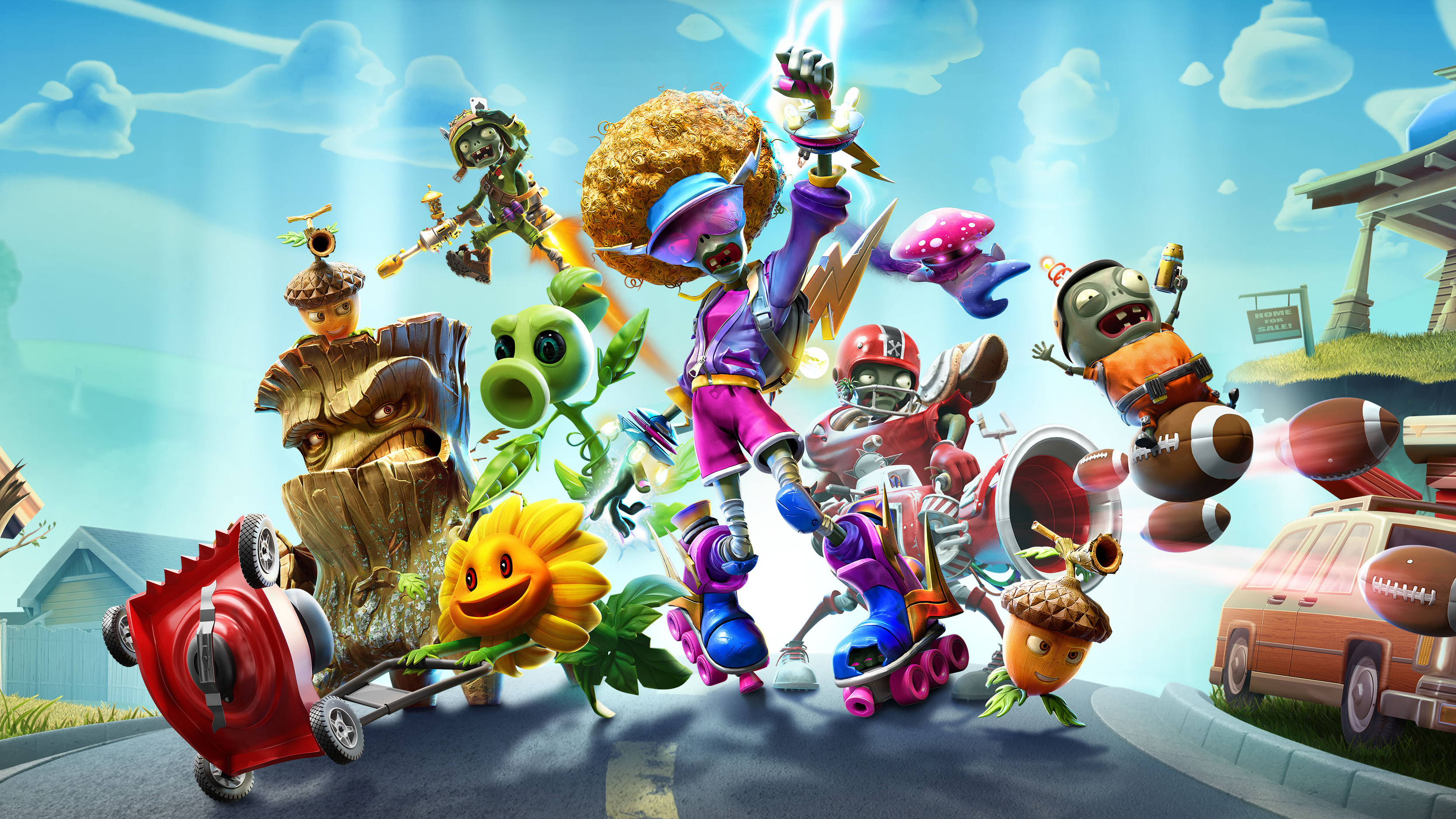 Video Game Plants Vs. Zombies HD Wallpaper