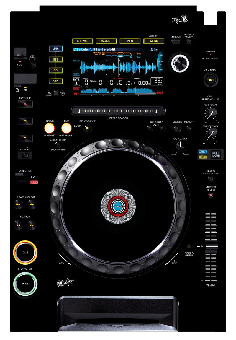DJ Skins® Pioneer DJ CDJ 2000 Skin Black