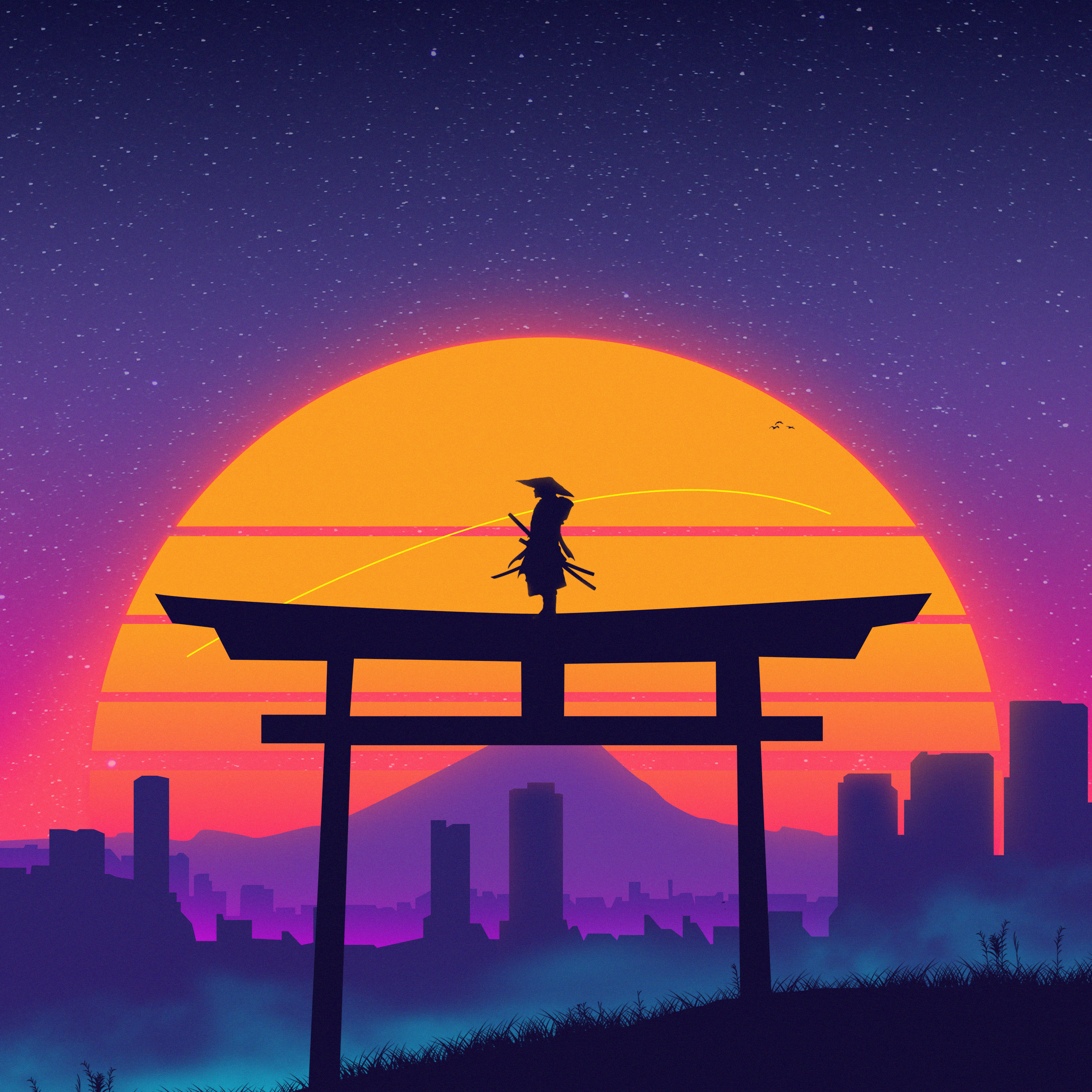 Japanese artistic 4K Wallpaper