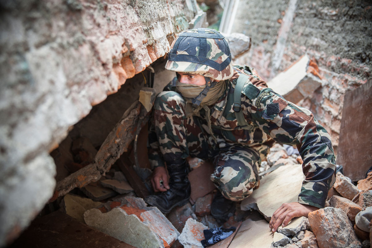 Nepal Earthquake, Harisiddhi, Nepal
