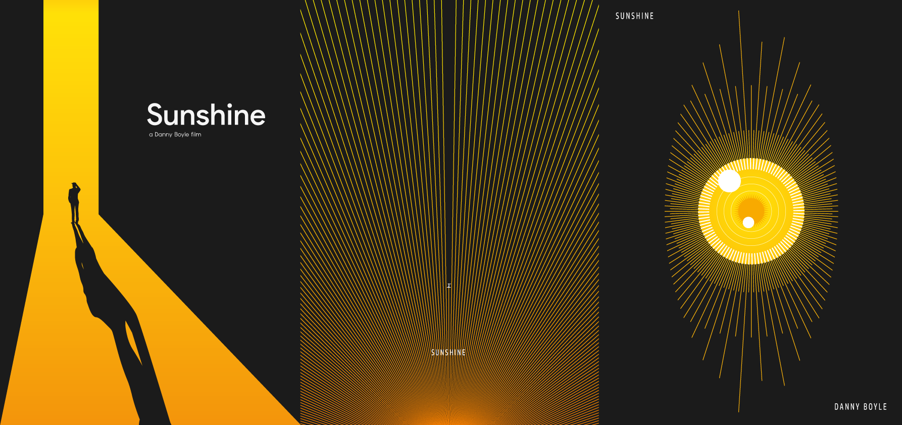 Poster series for the movie Sunshine