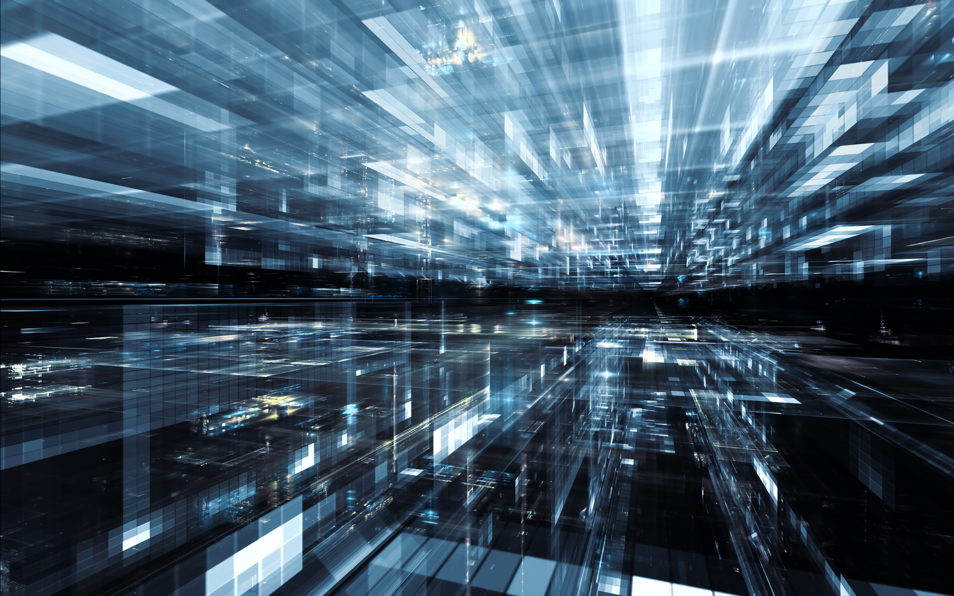 Vibrant Cyberspace: HD Wallpaper