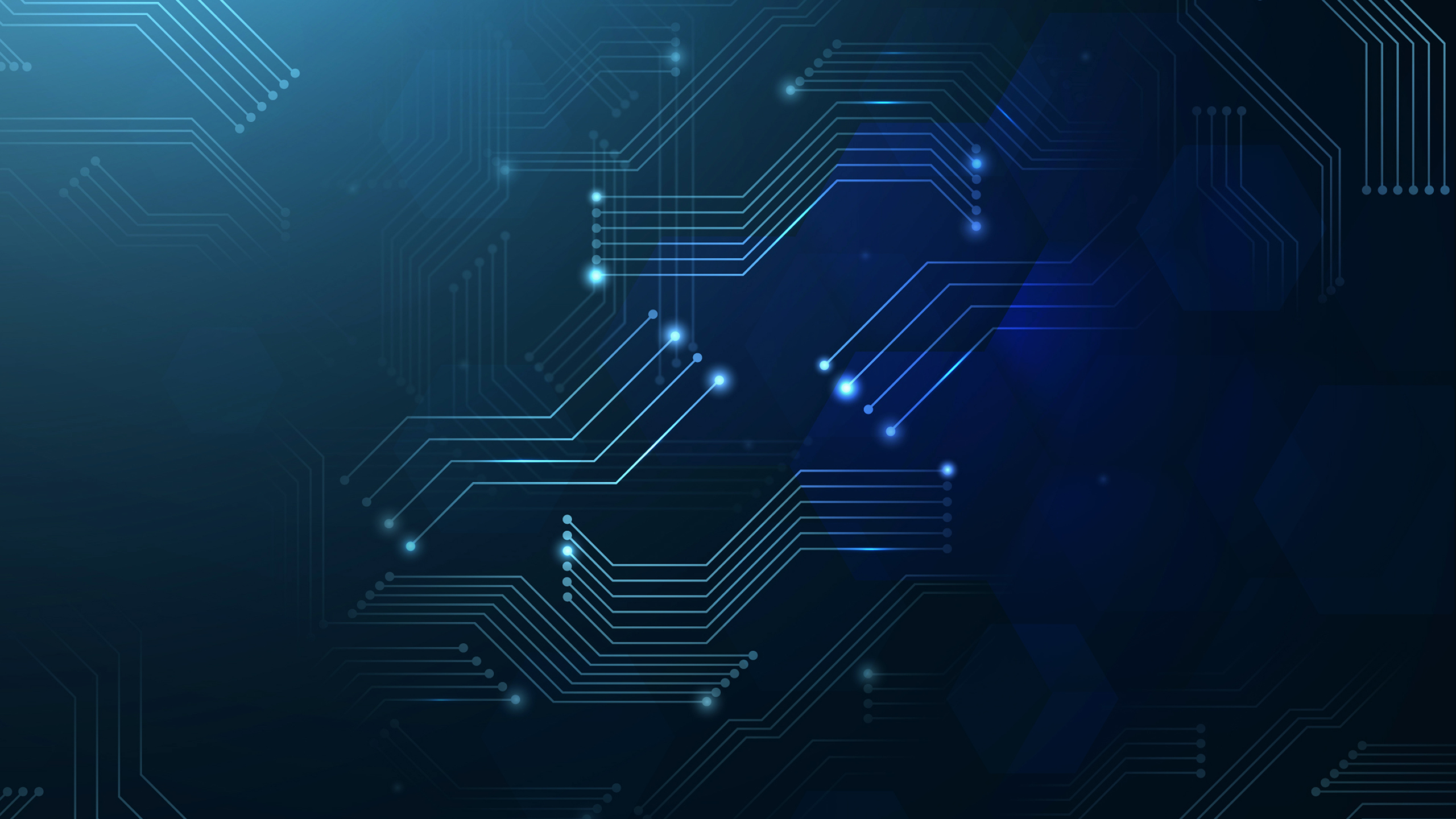 Blue Technology 2K Wallpaper x