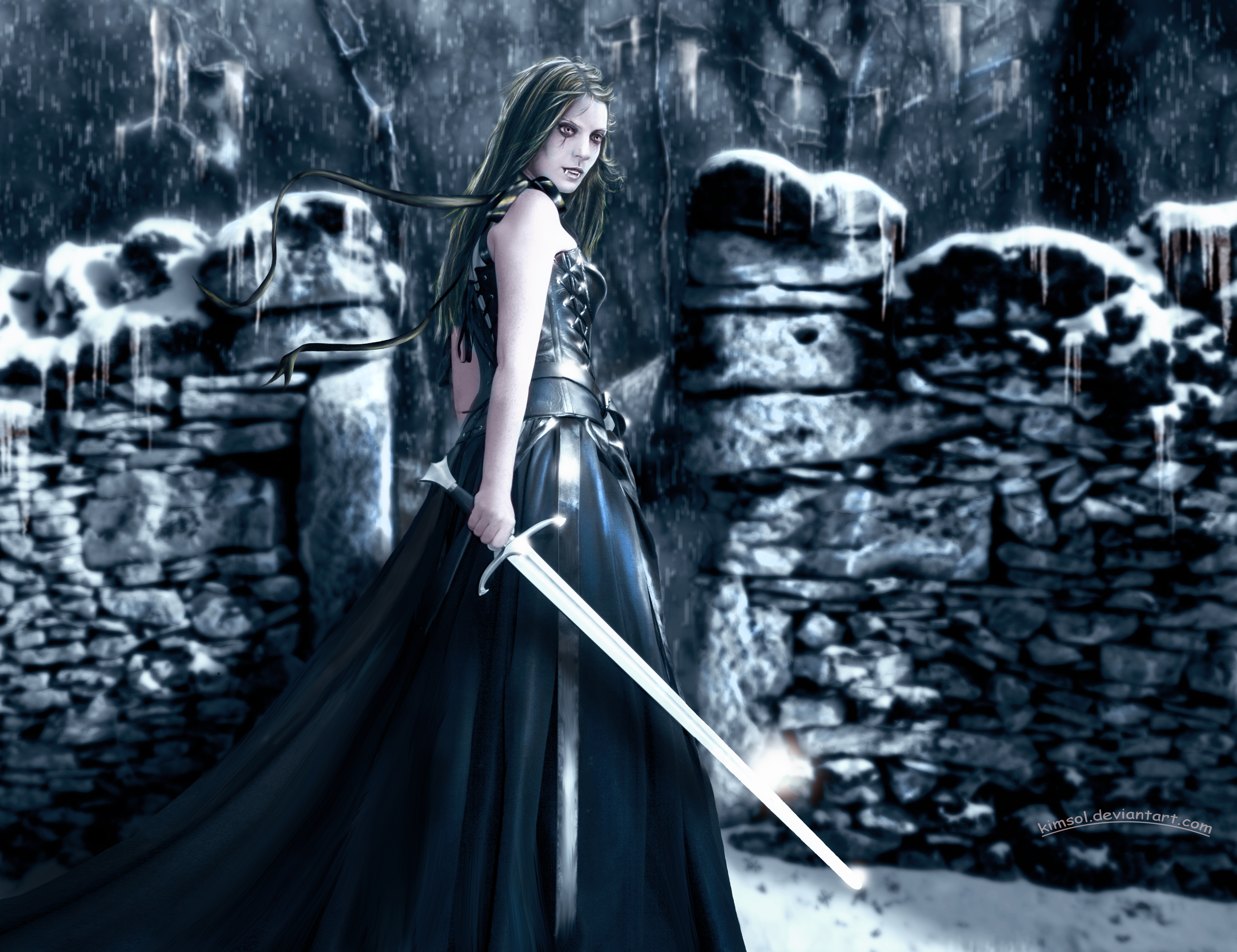 Fantasy, Sword, Vampire, Woman Warrior