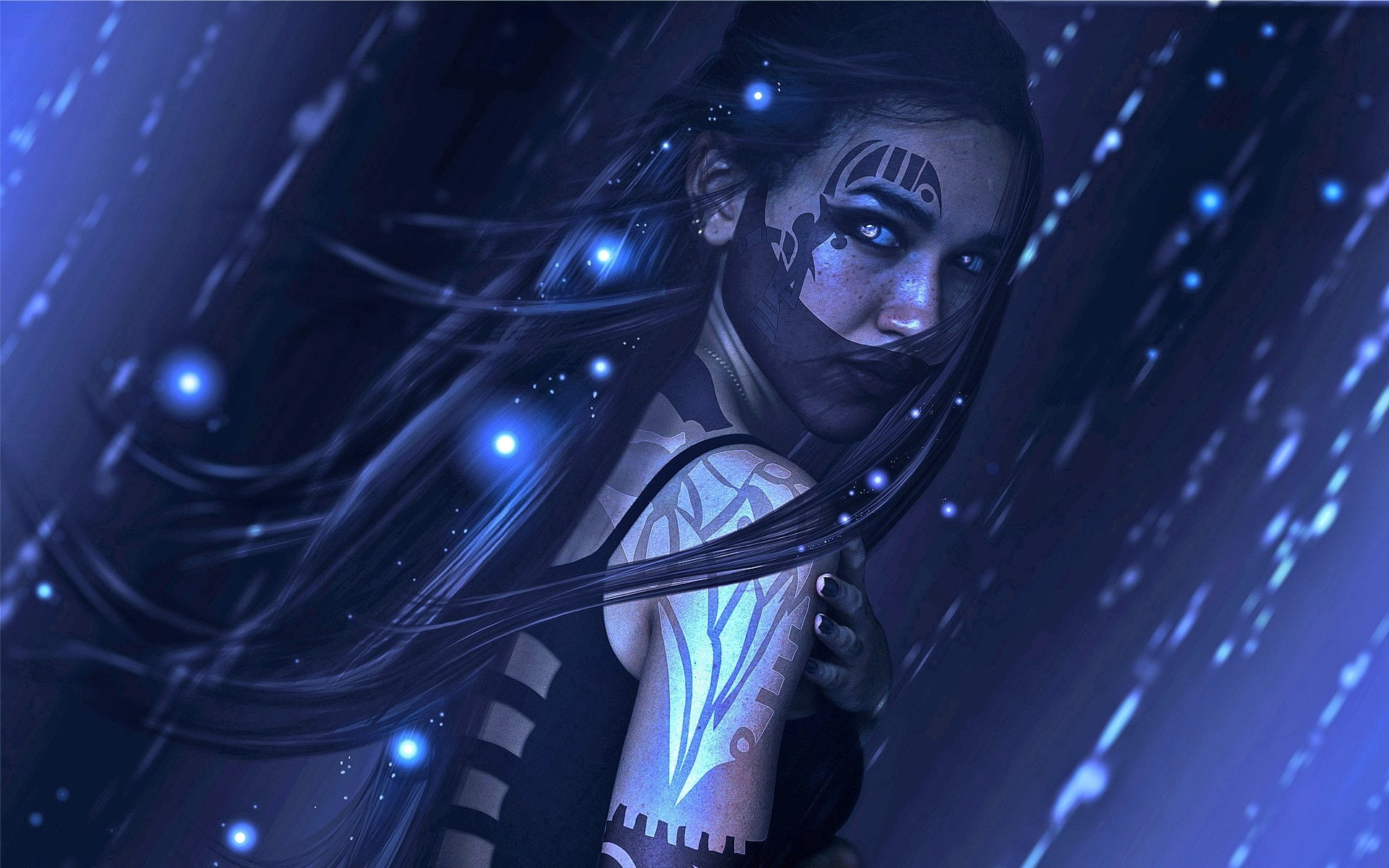 fantasy, vampire, girl, woman