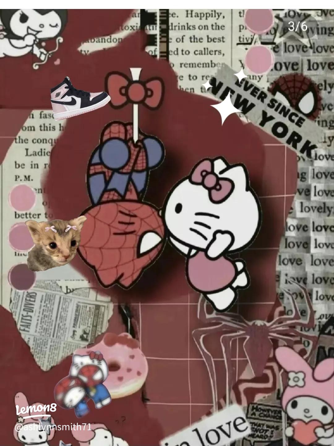 Stunning Hello Kitty and Spiderman Wallpaper for Lock Screens