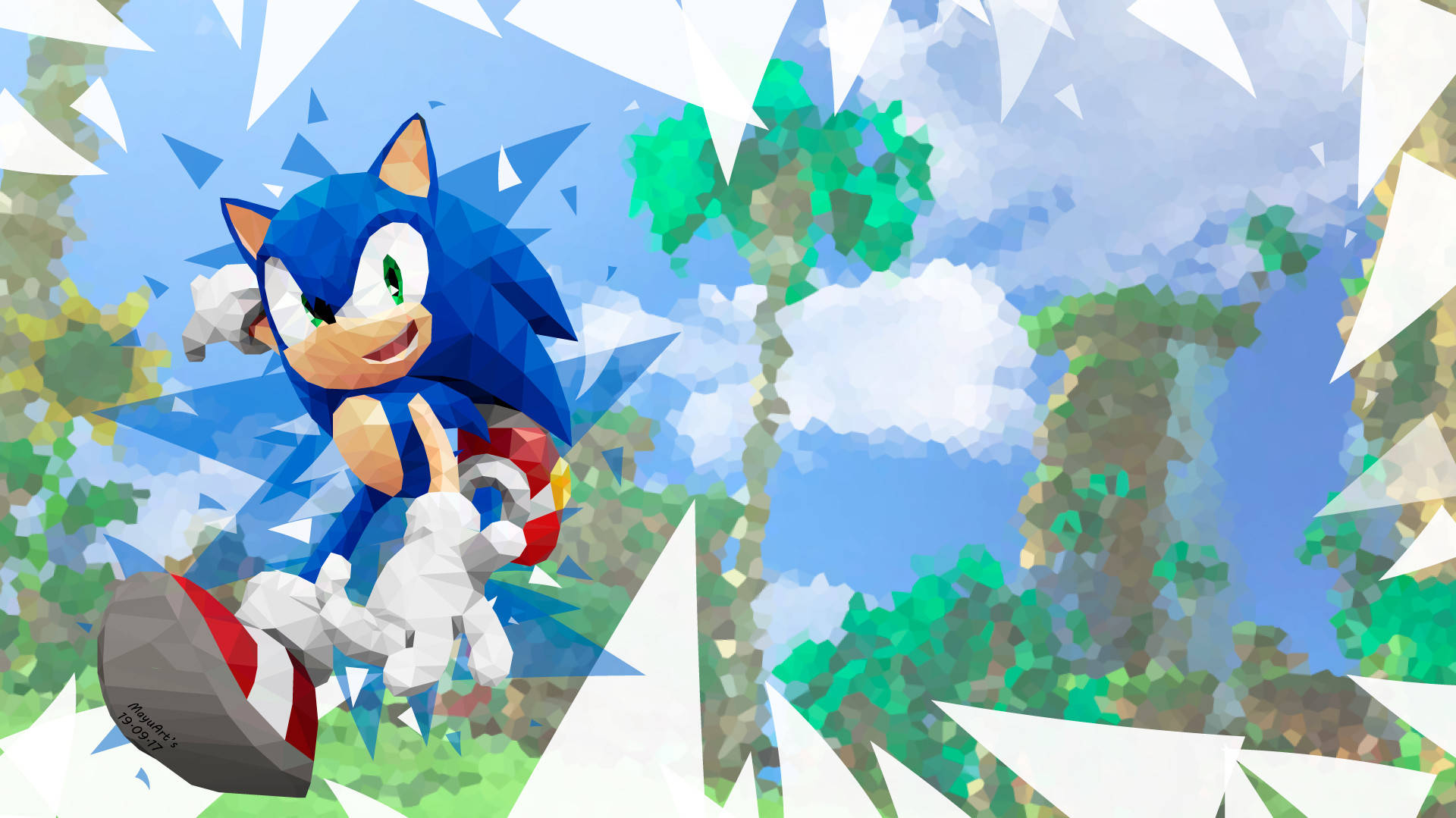 Download Green Hill Zone Mosaic With