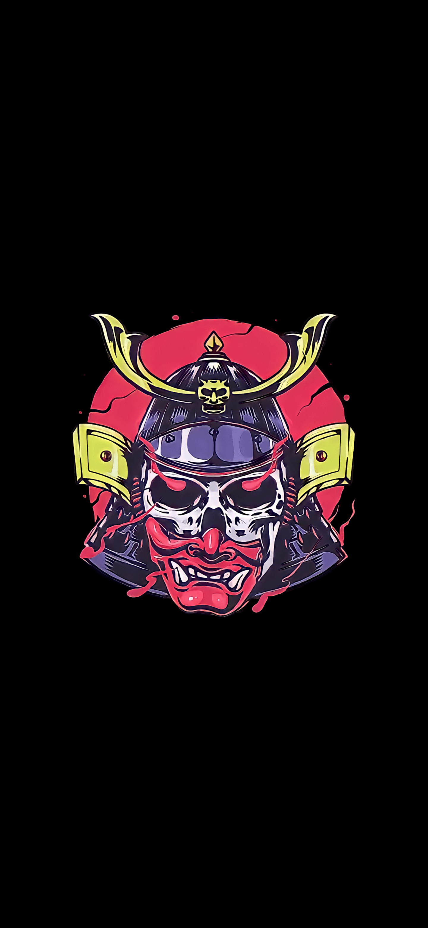 Samurai Skull (1440x3120), r