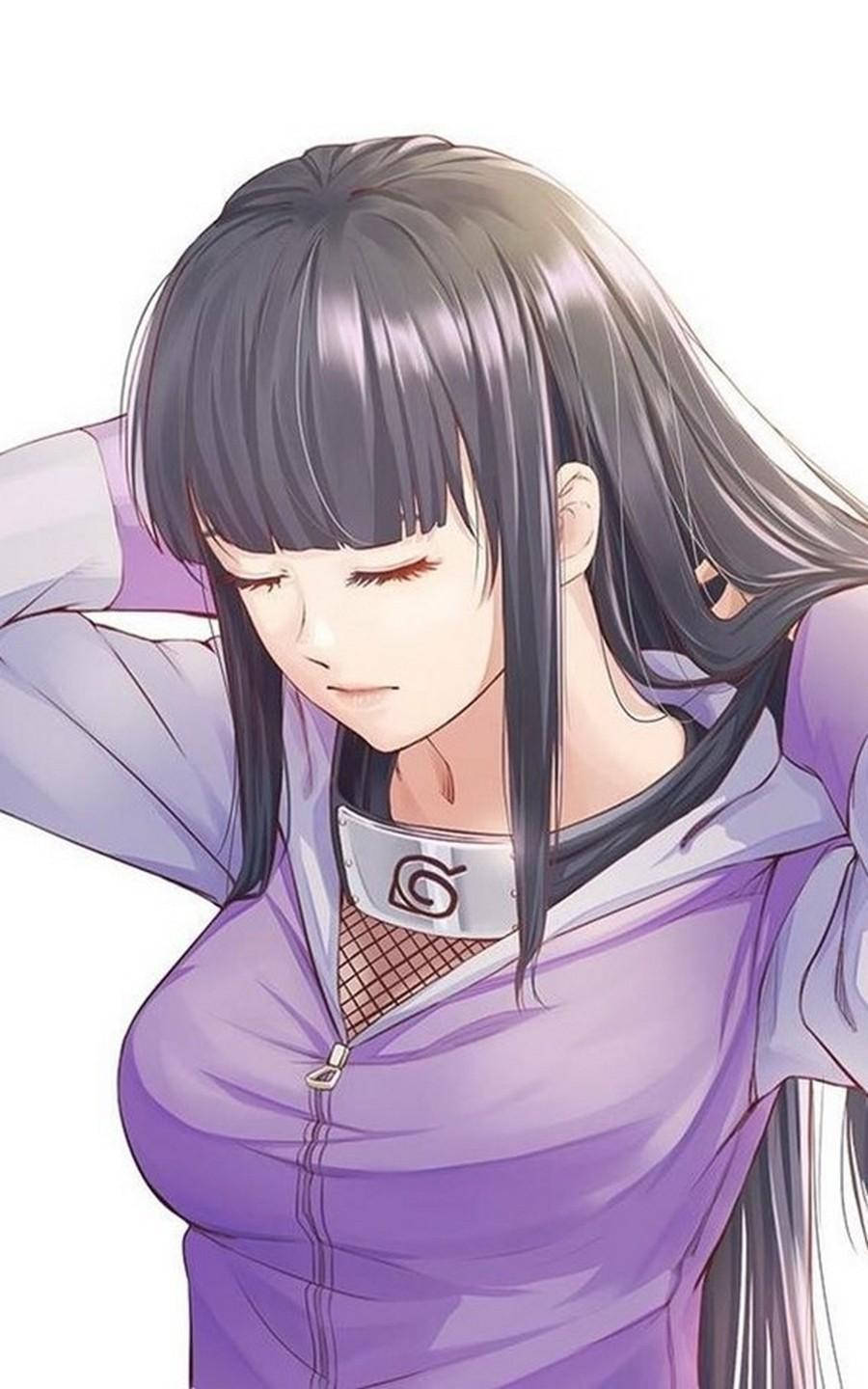 Download free Hinata Hyuga Eyes Closed