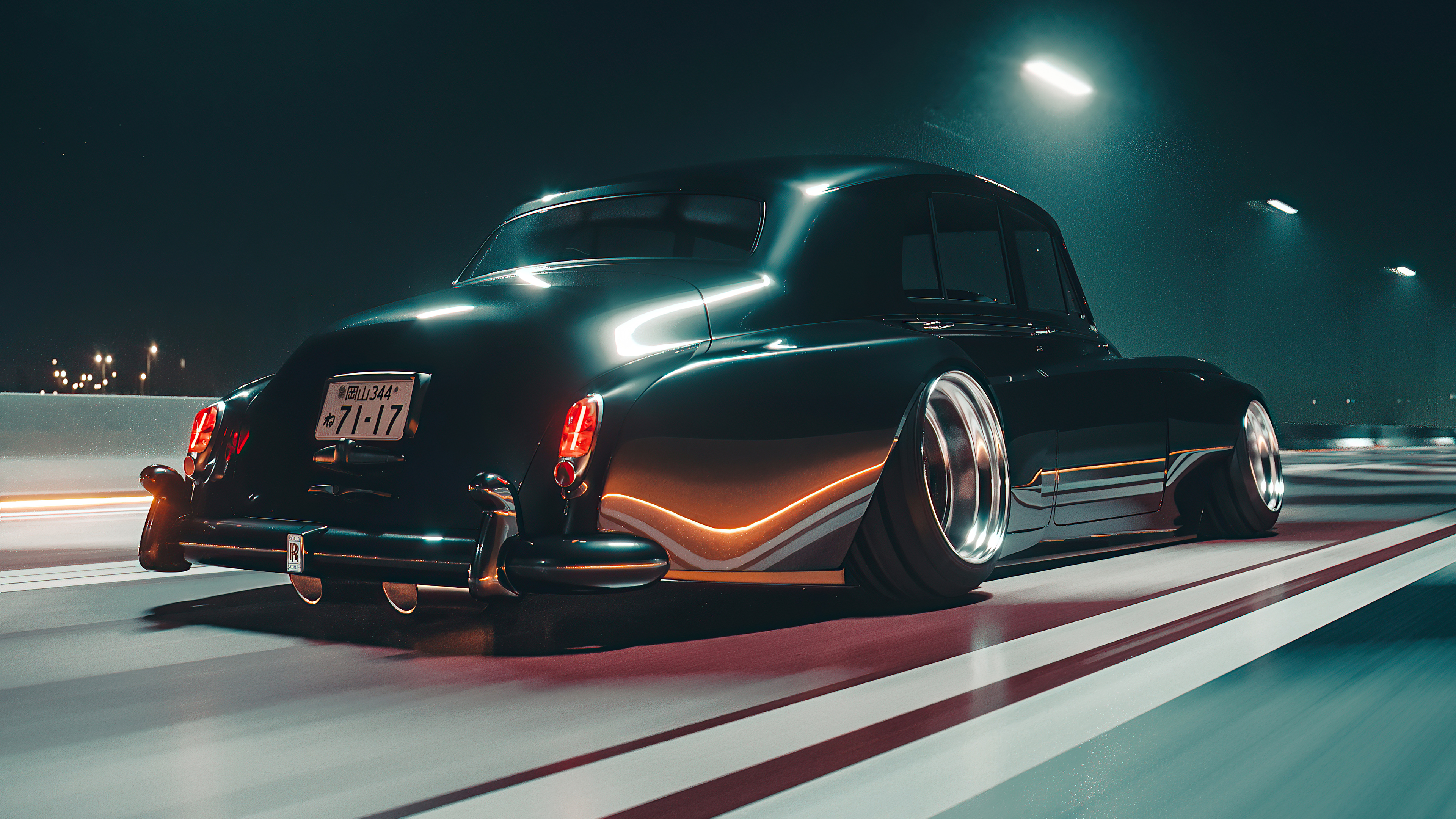 Rolls Royce Vintage M25 Rear 4k