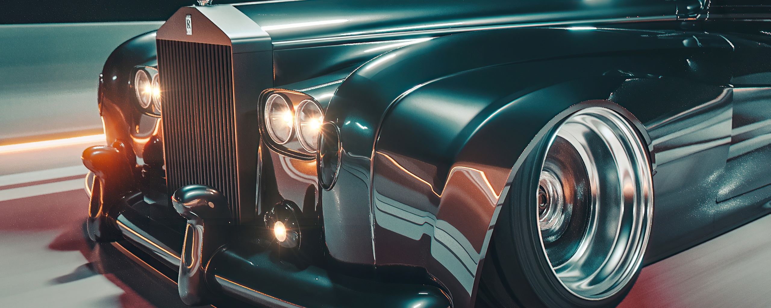 Rolls Royce Vintage M25 4k 4k