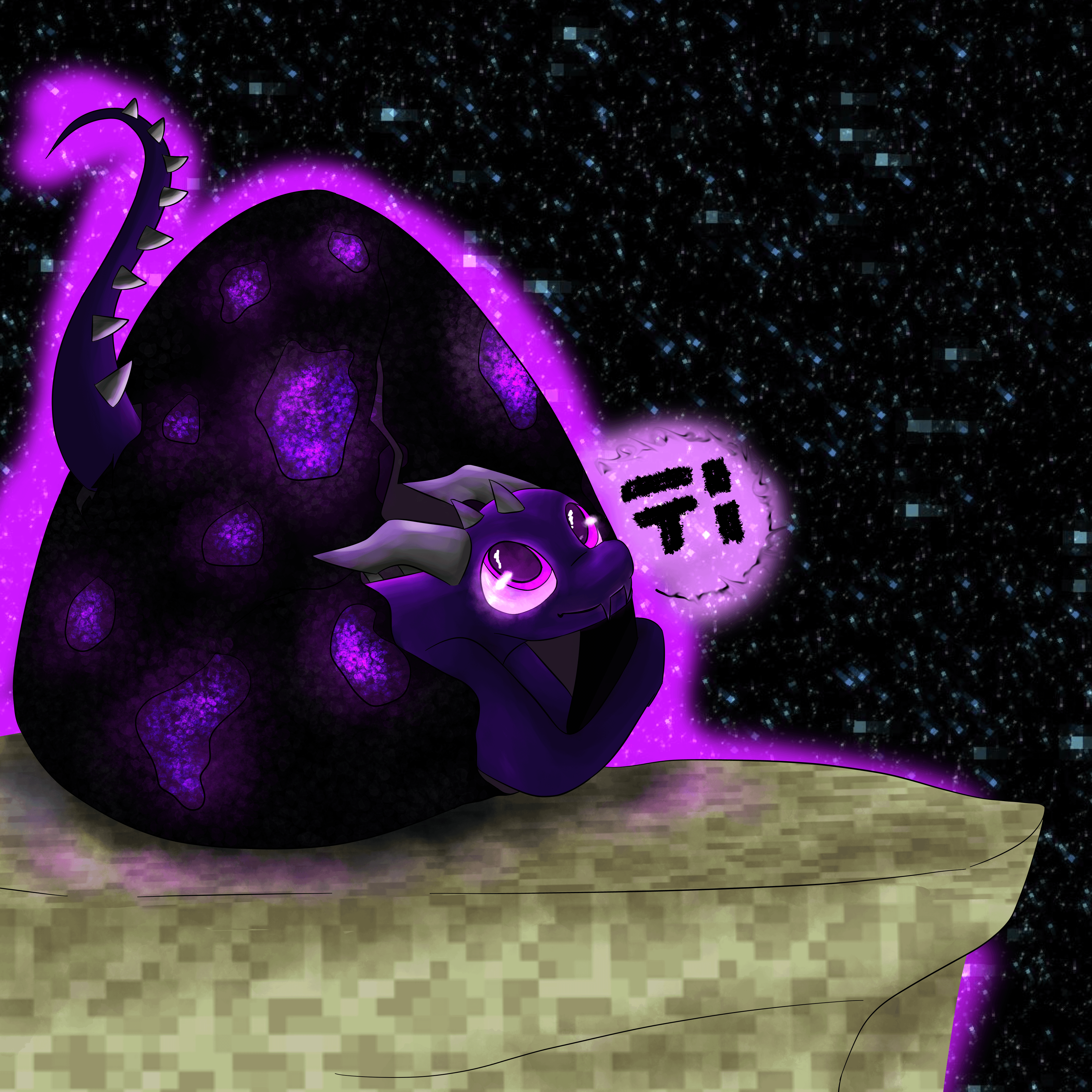 drew a baby ender dragon