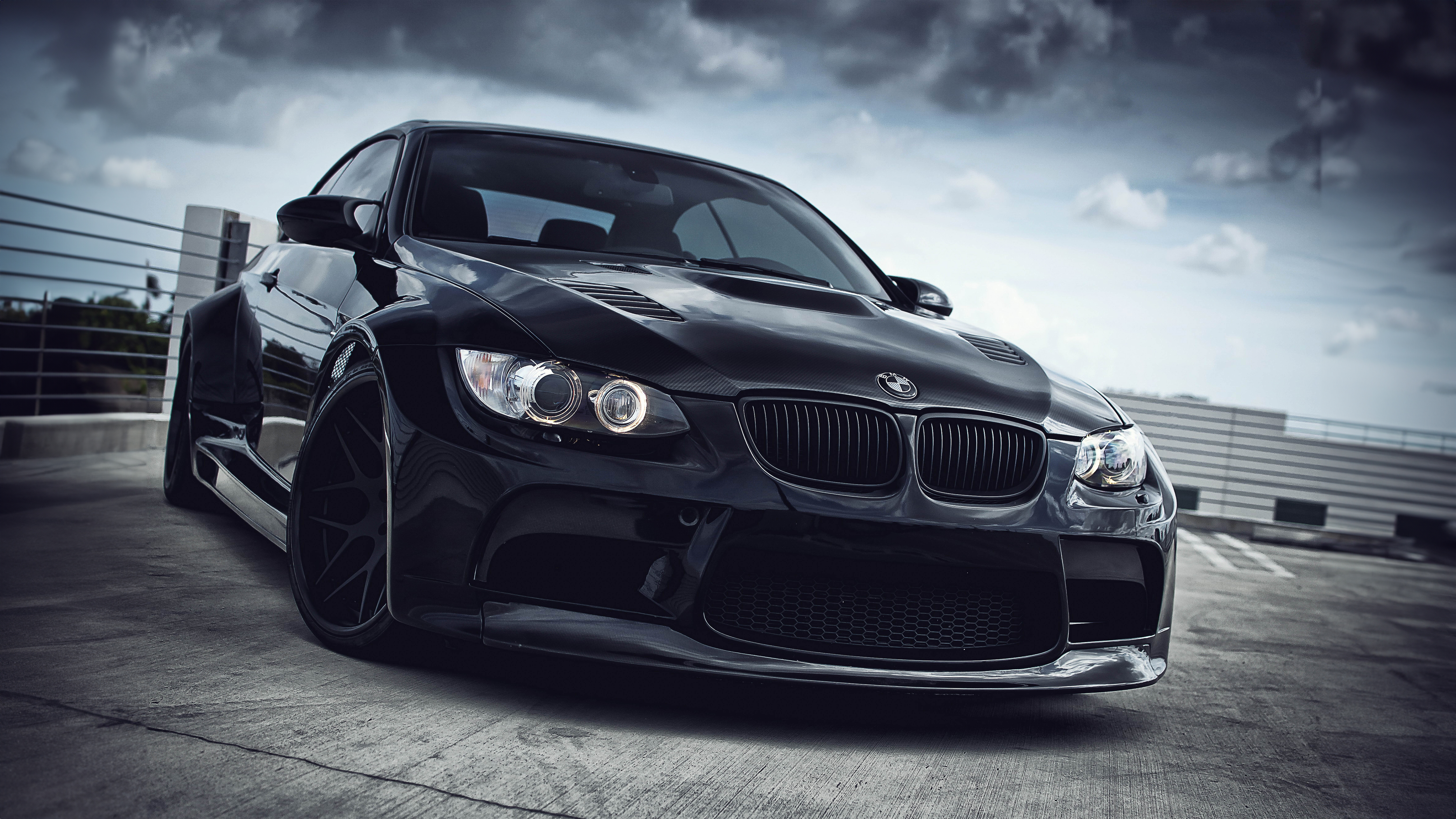 Black BMW Wallpaper 8K