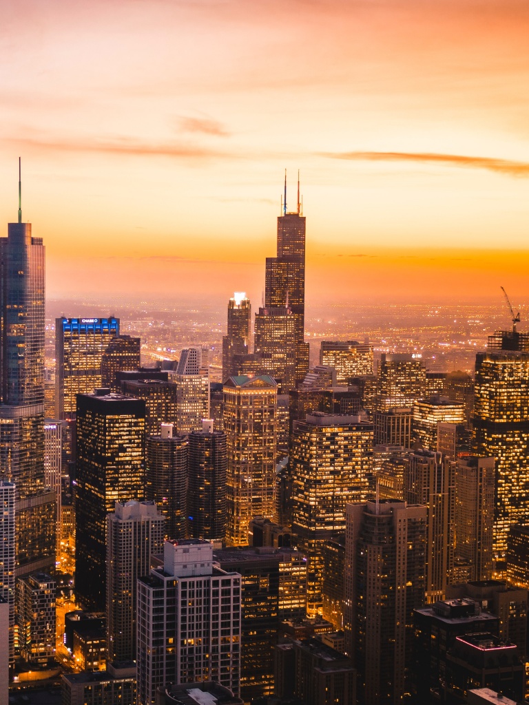 Chicago Wallpaper 4K, Cityscape