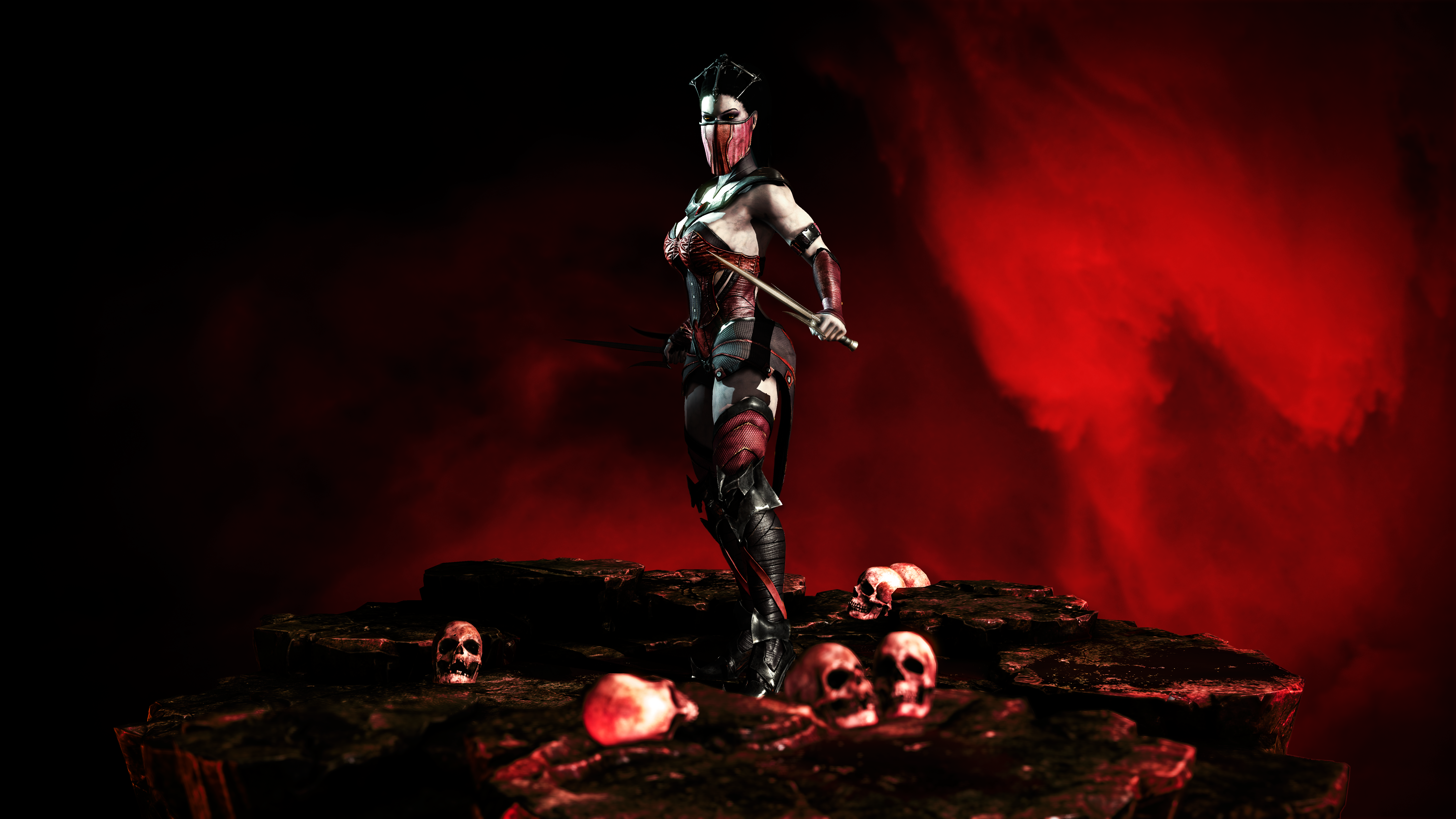 Vampiress Mileena 6648x3740 Wallpaper