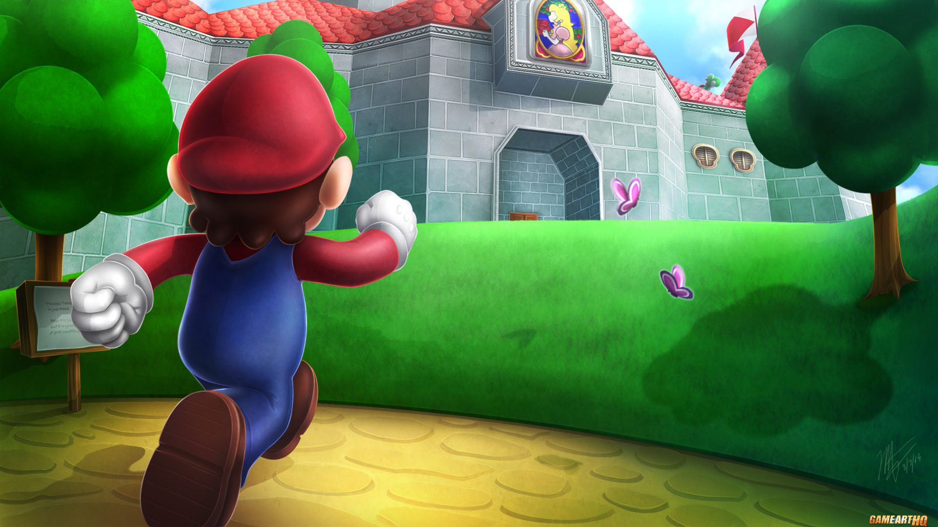 Mario's Adventure: HD Wallpaper from Super Mario 64