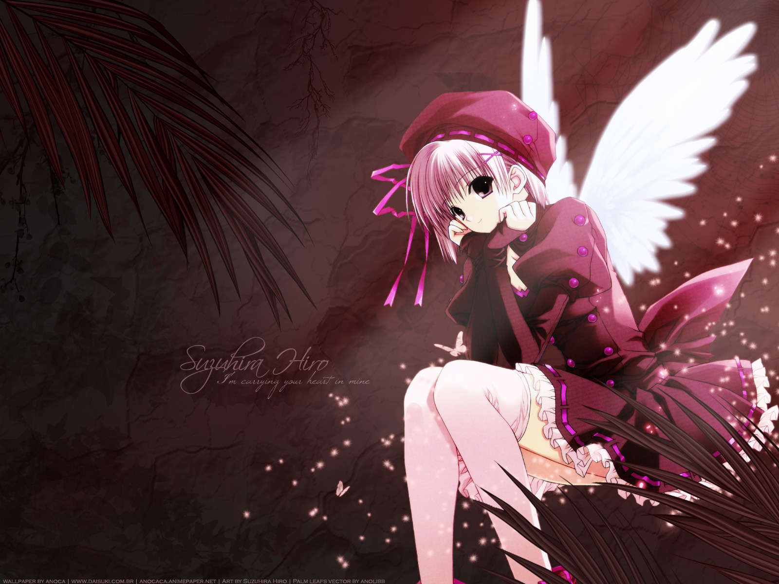 HD Wallpaper Of A Pink Haired Anime Angel