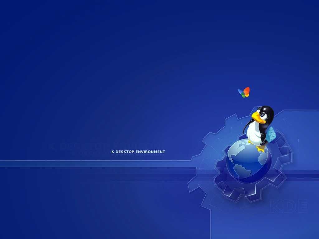 Blue Linux Desktop wallpaper 600x382